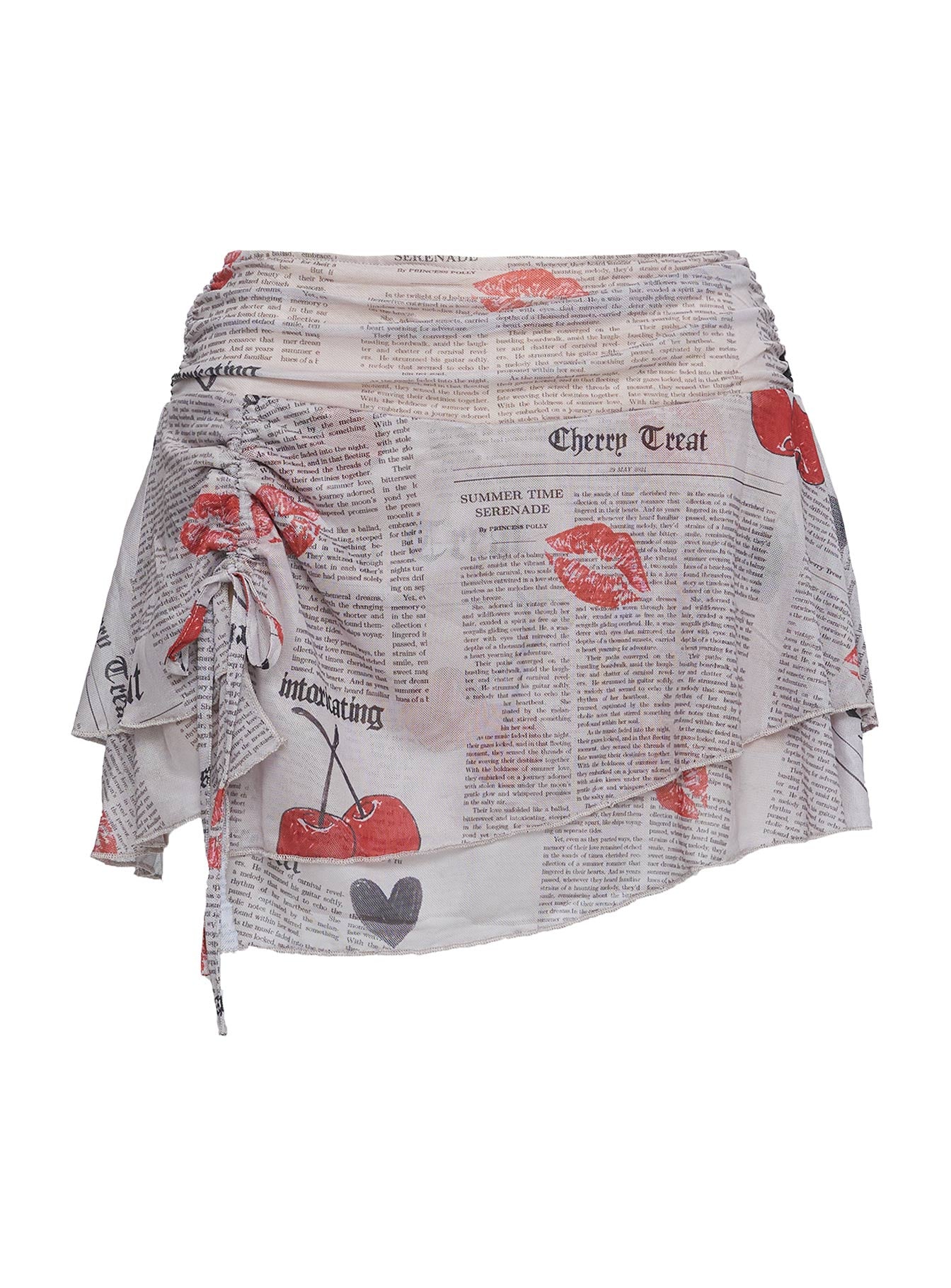 Rosee Frill Mini Skort Pink Multi、mySite、solidvoid