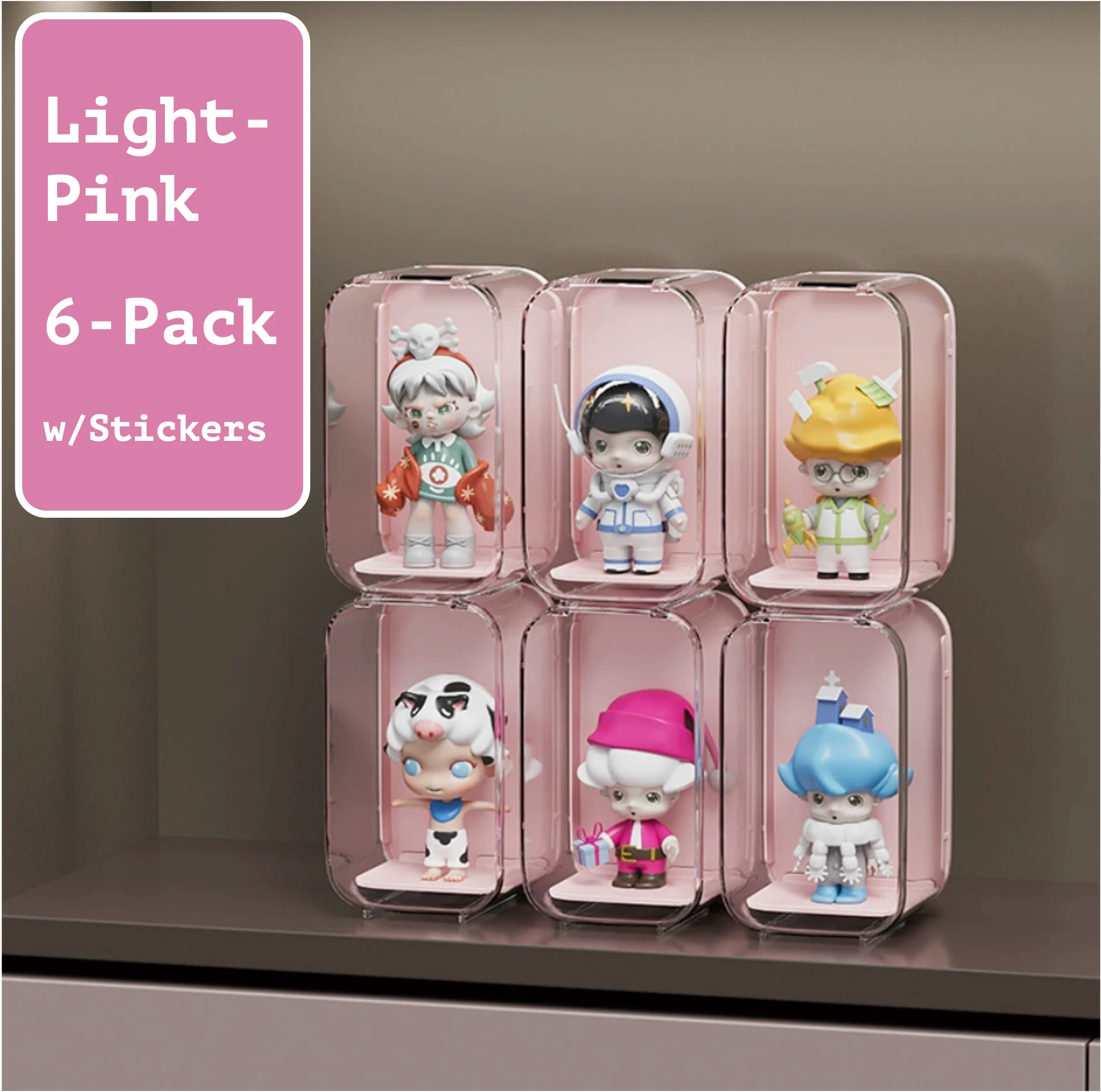  Blind Box Figure Display Case - Transparent Acrylic Plastic Display Box, Cabinet for Collectibles & POP MART Figures Dust-Proof Display Case、mySite、greenlandpopulation
