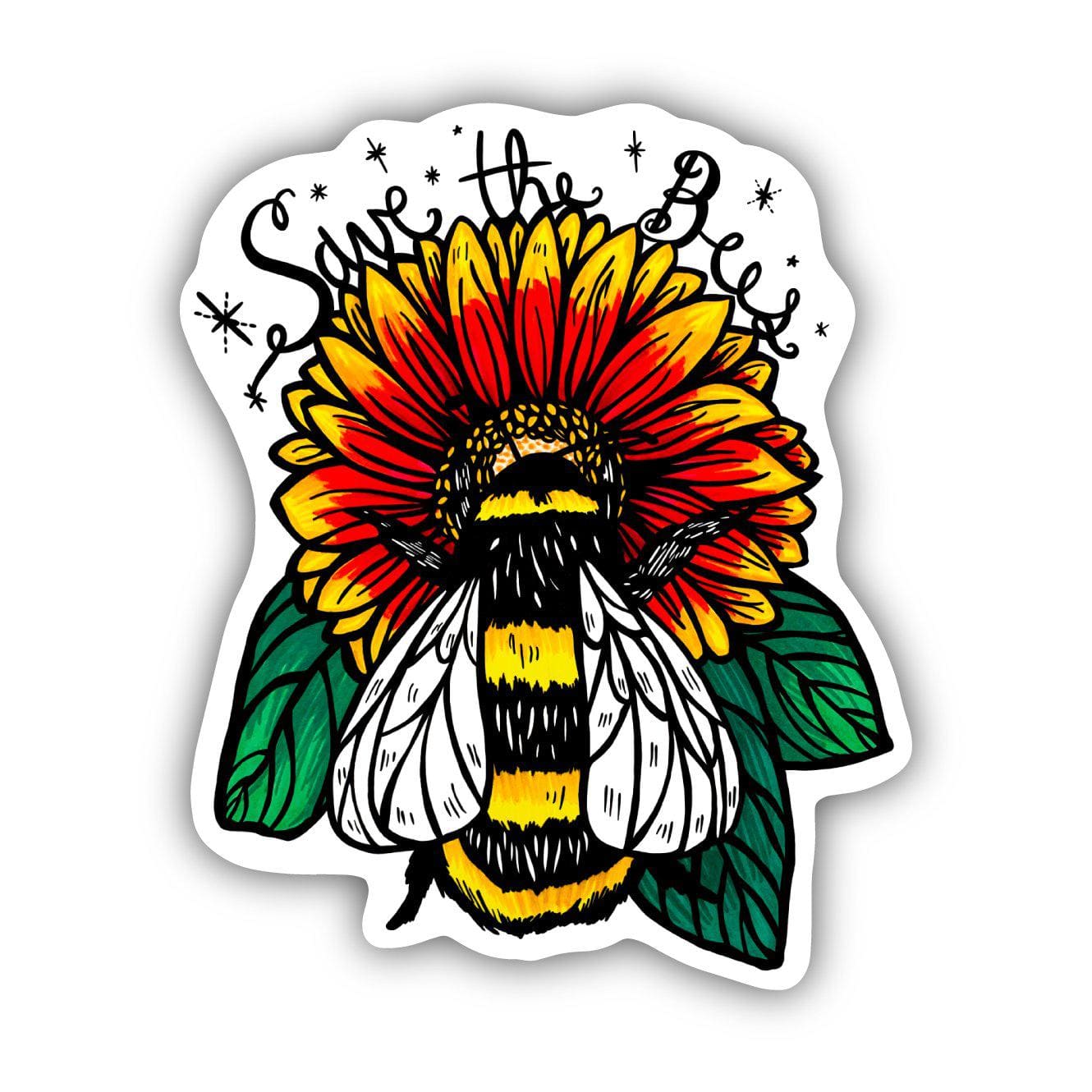  Save The Bees Sunflower & Bee Sticker、mySite、elrpsem3k