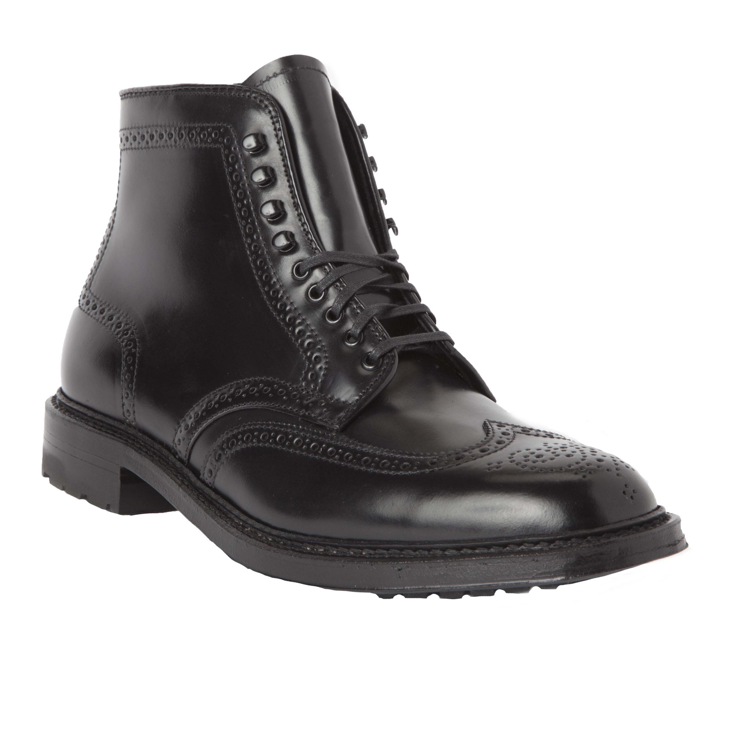  4465HC - Wing Tip Boot in Black Shell Cordovan、mySite、preschool7hills