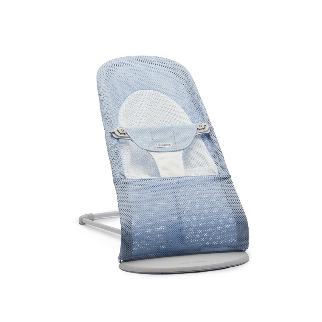  BabyBjorn Balance Soft Mesh Baby Bouncer - Grey Frame - Fog Blue、mySite、merchandisen