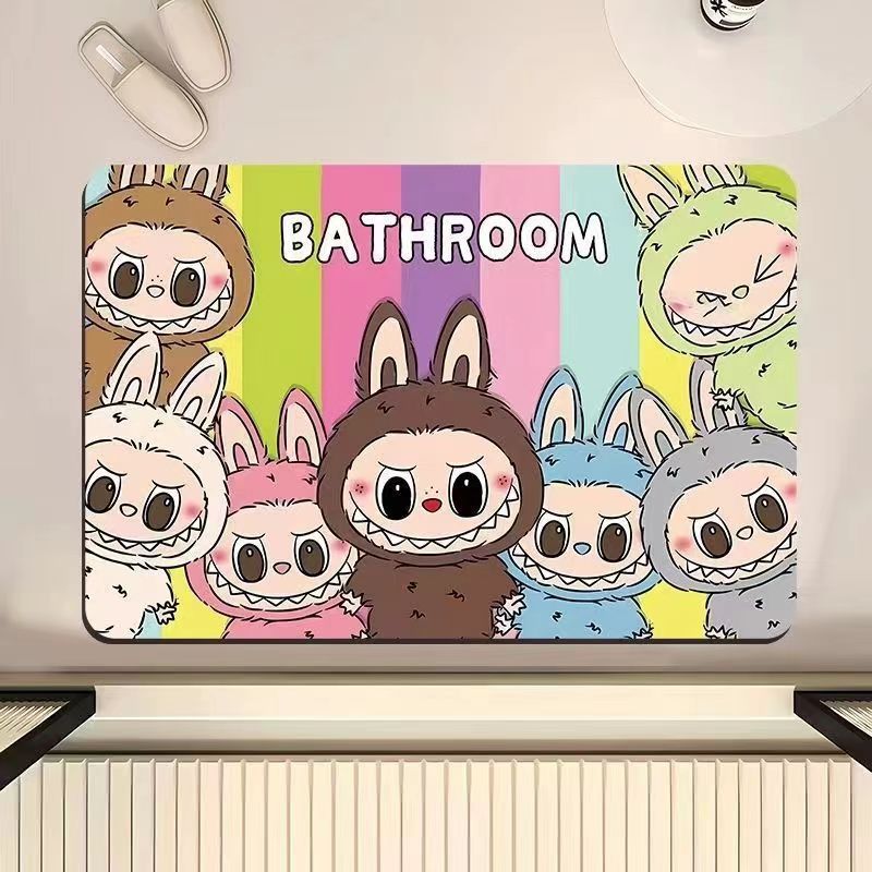  LABUBU Rugs, Decoration for Living Room, Mats for Bathroom、mySite、greenlandpopulation