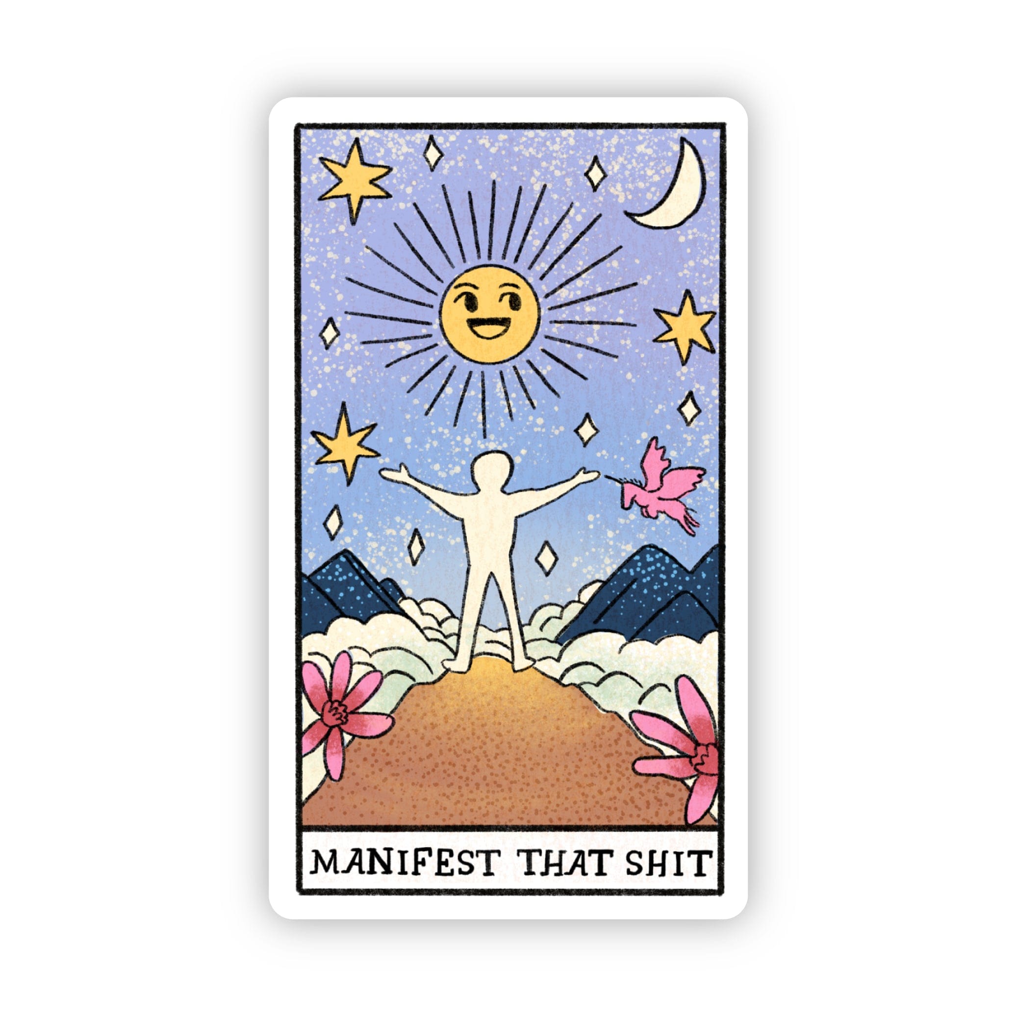  Manifest That Shit Tarot Card Sticker、mySite、elrpsem3k