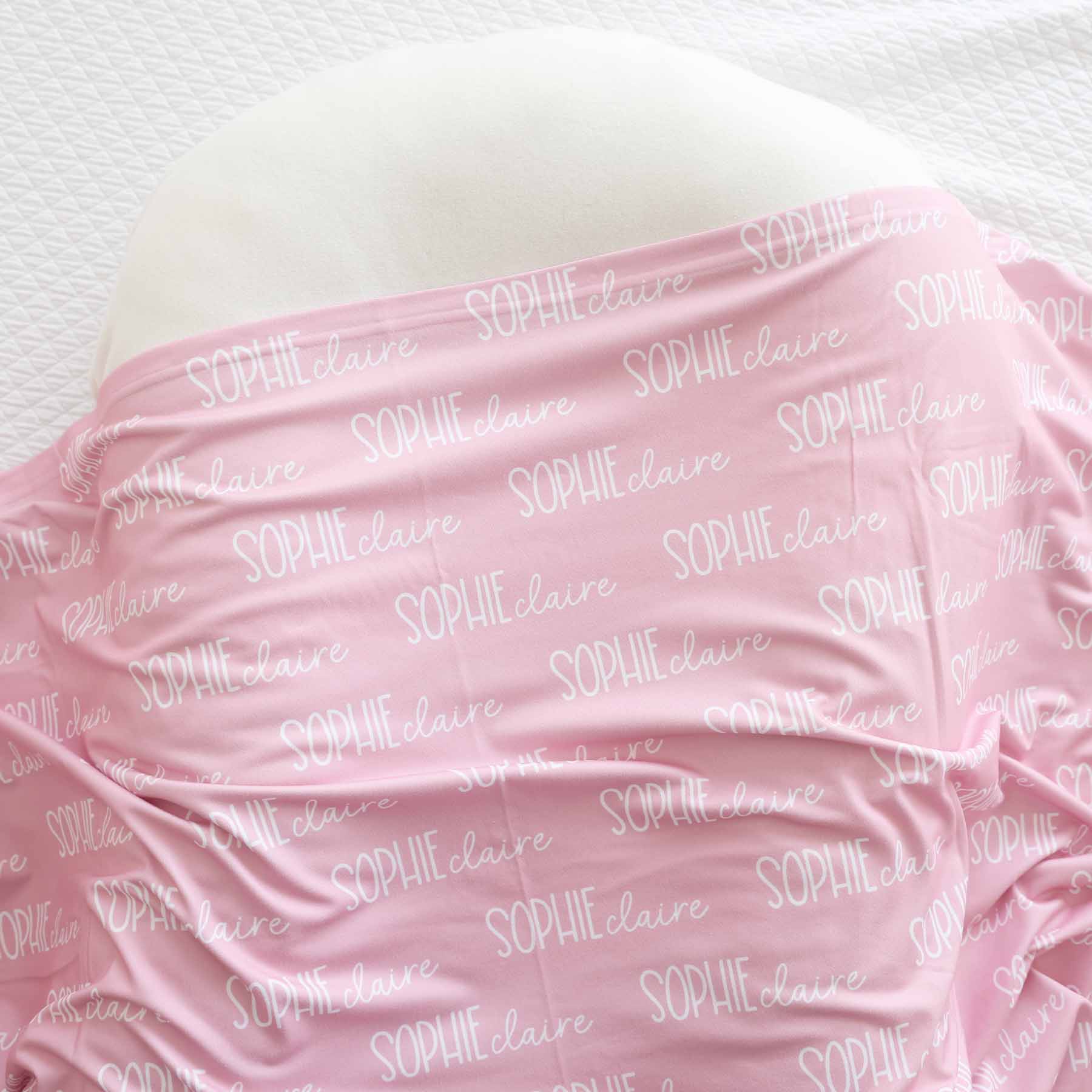  Personalized Baby Name Swaddle Blanket Font Duo | Best Selling Pinks、mySite、layawaytickets