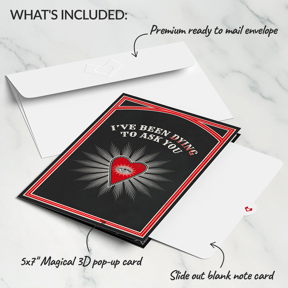 Dying to Ask You Valentine Pop-Up Card、mySite、solidvoid