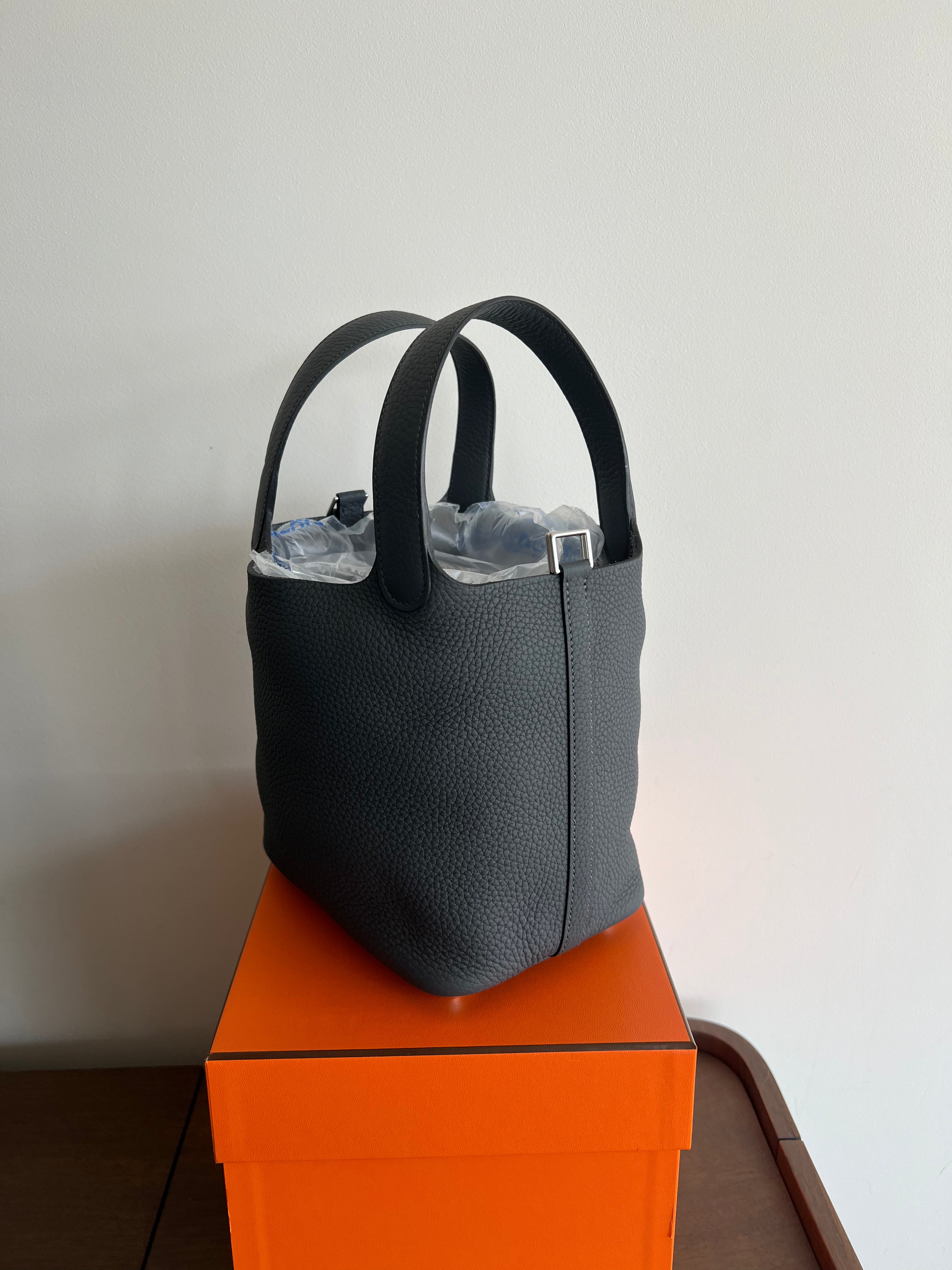 Hermès Picotin 18cm Gris Misty Clemence PHW、mySite、garminoutage.com
