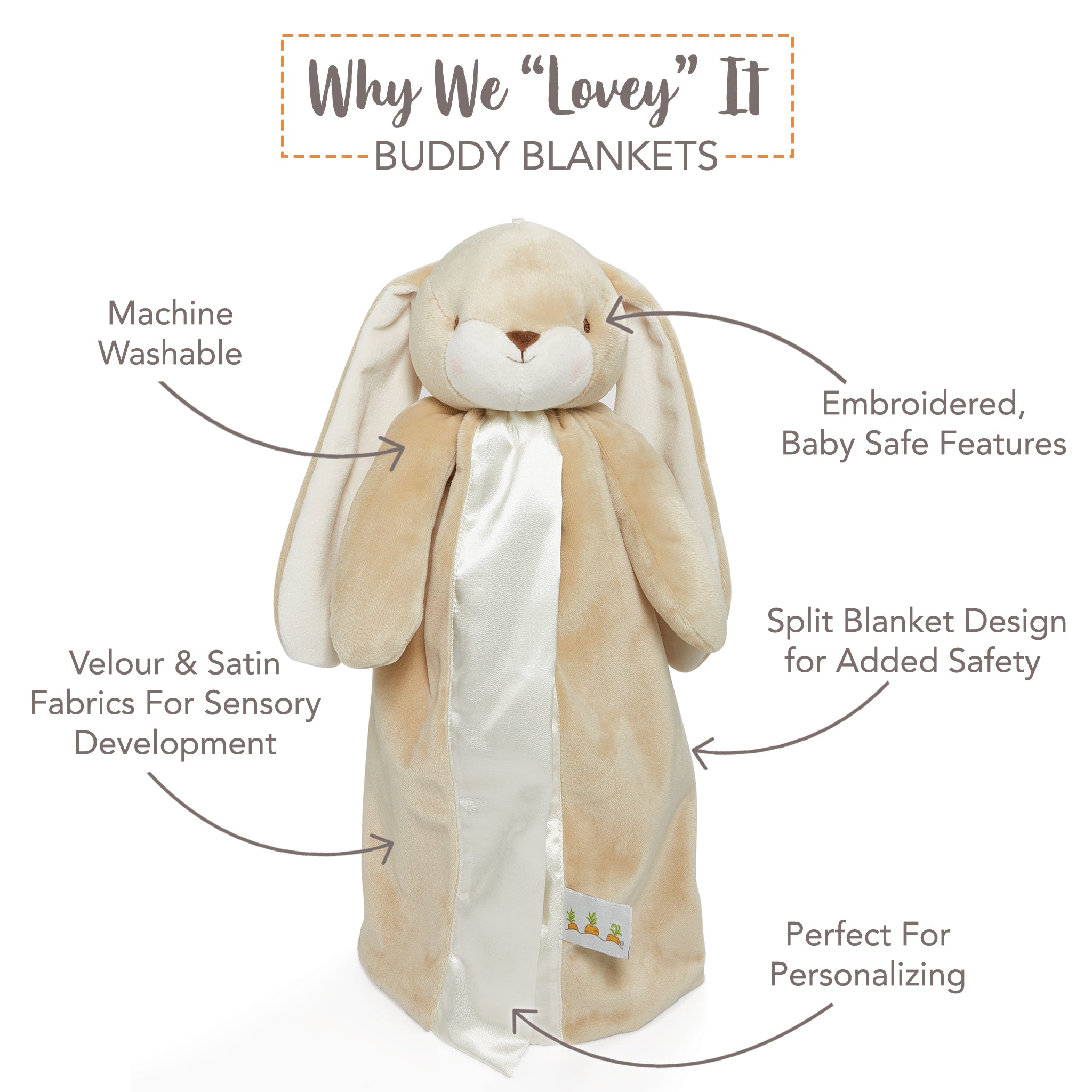 RETIRED - Nibble Buddy Blanket - Almond Joy、mySite、g9winljtr