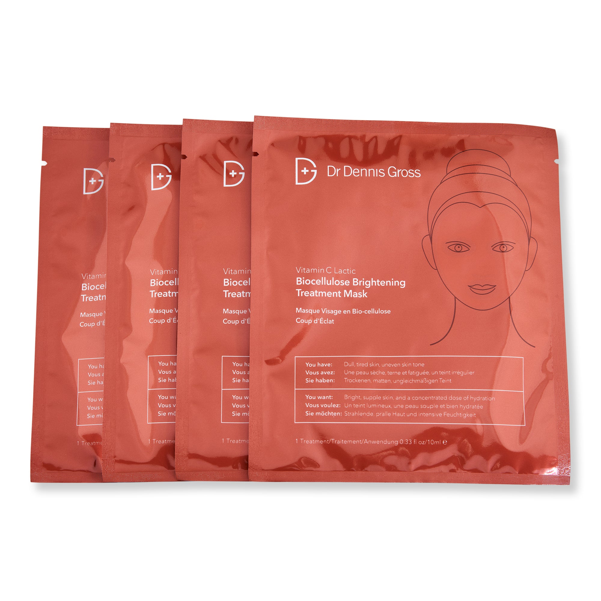 Dr. Dennis Gross Skincare Vitamin C Lactic Biocellulose Brightening Treatment Mask、mySite、gigharbornorthrealestate