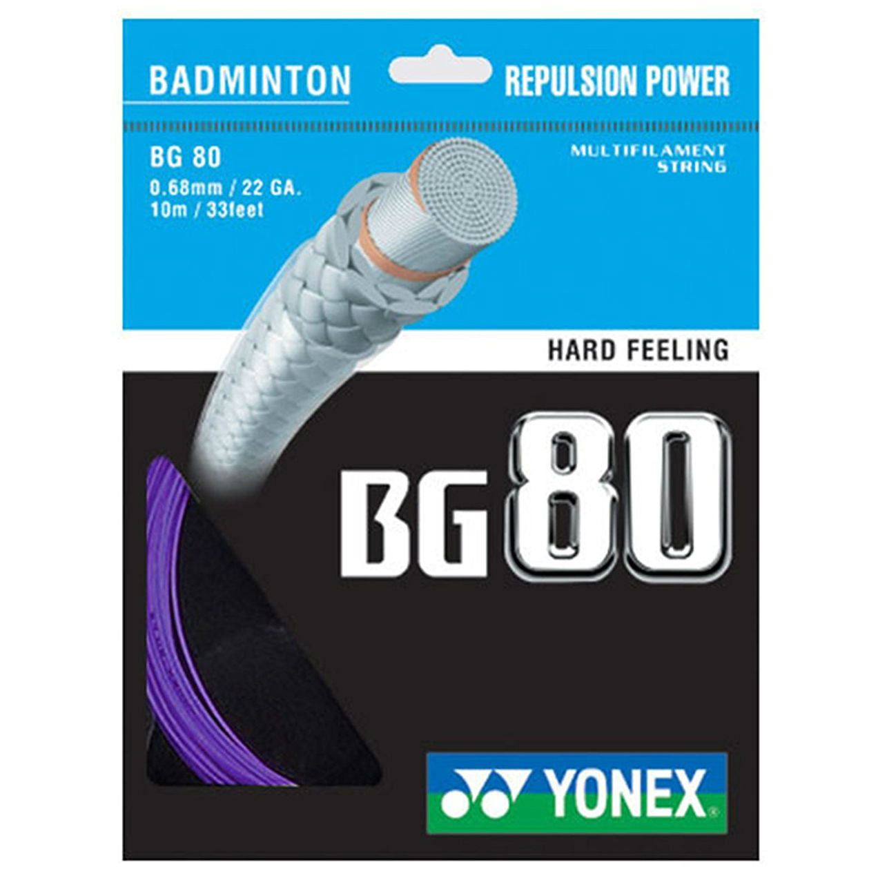 Yonex BG 80 Badminton String (Violet)