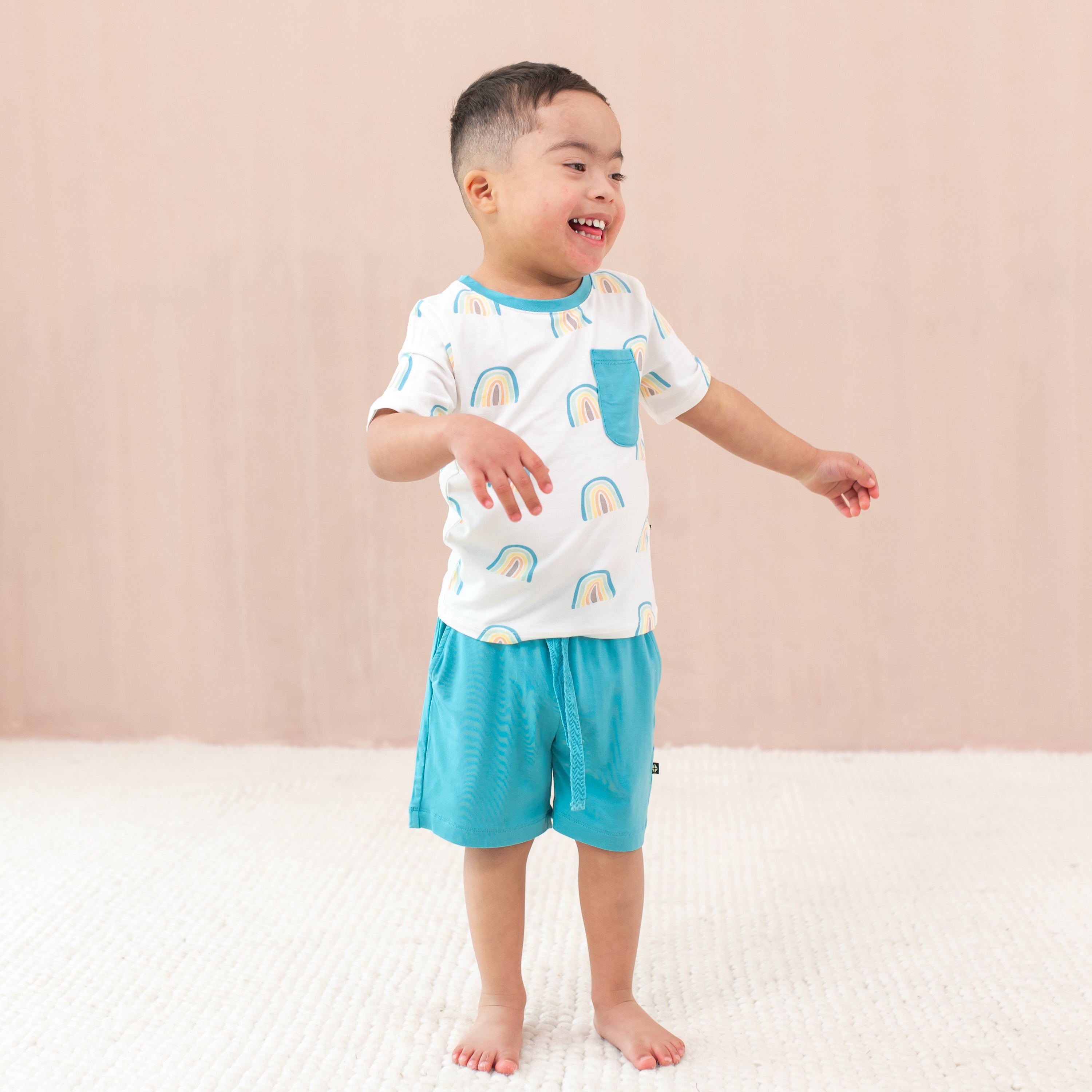  Toddler Crew Neck Tee in Makai Rainbow、mySite、layawaytickets