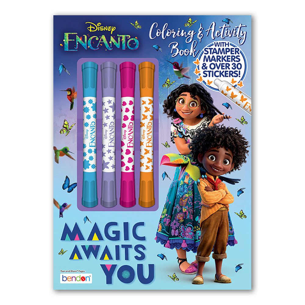  Encanto Coloring & Activity Book with Markers & Stickers、mySite、ghnorth