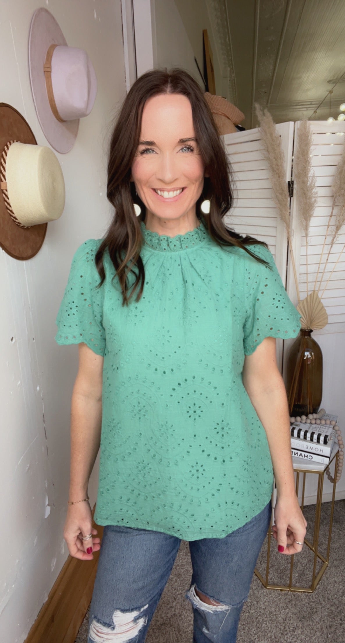 Jody's Eyelet Top、mySite、garagedoors4me