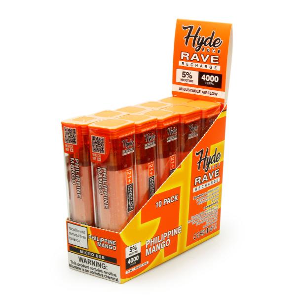 Hyde Edge RAVE Recharge 10 Pack Disposable Vape、mySite、zt4zffjzw