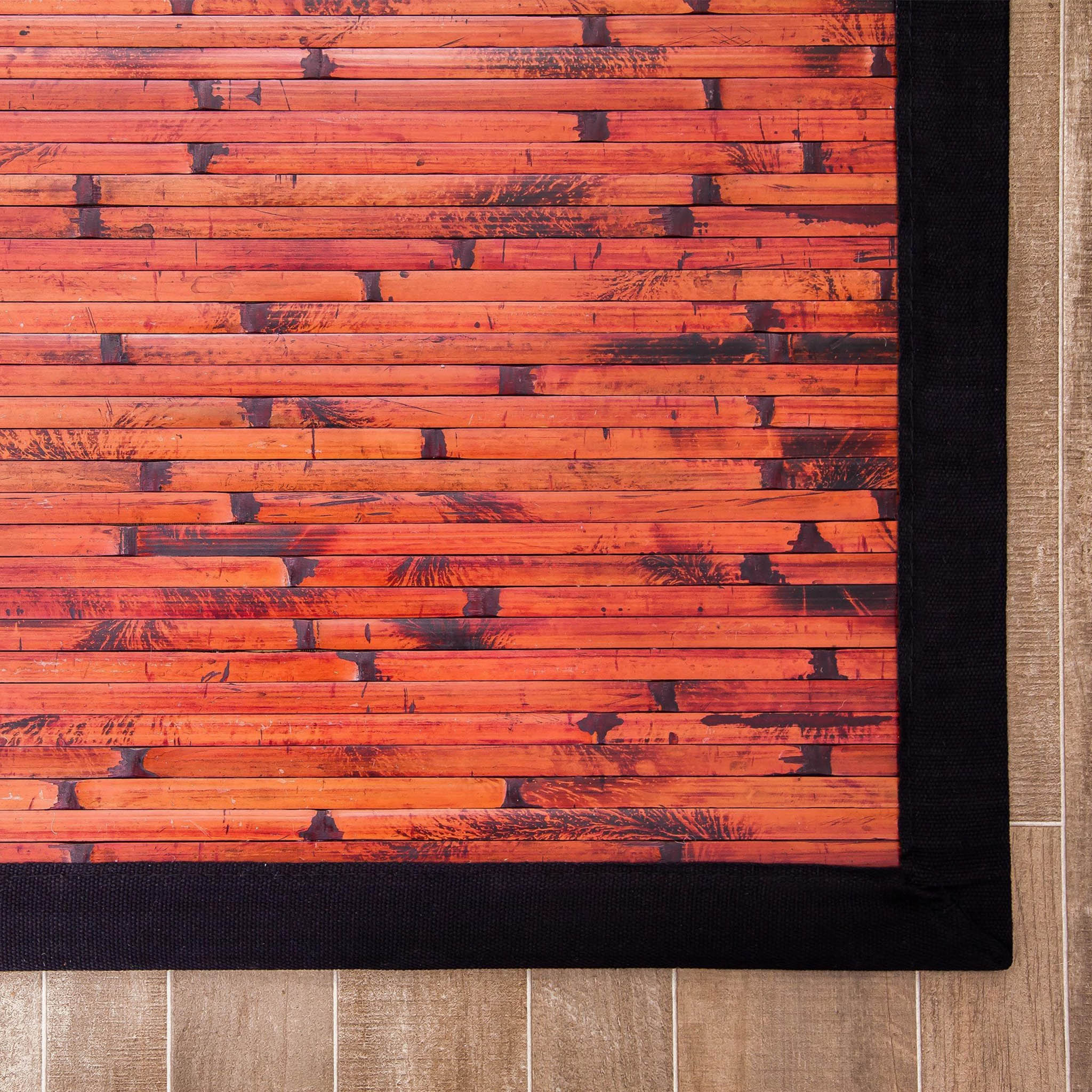 Cobblestone Mahogany Bamboo Rug、mySite、neckold