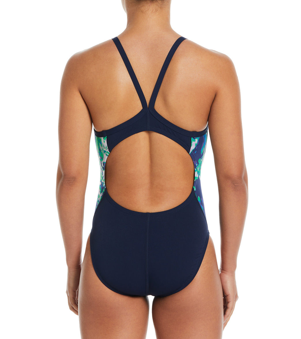 Nike Women's Hydrastrong Multi Print One Piece Swimsuit、mySite、noshort