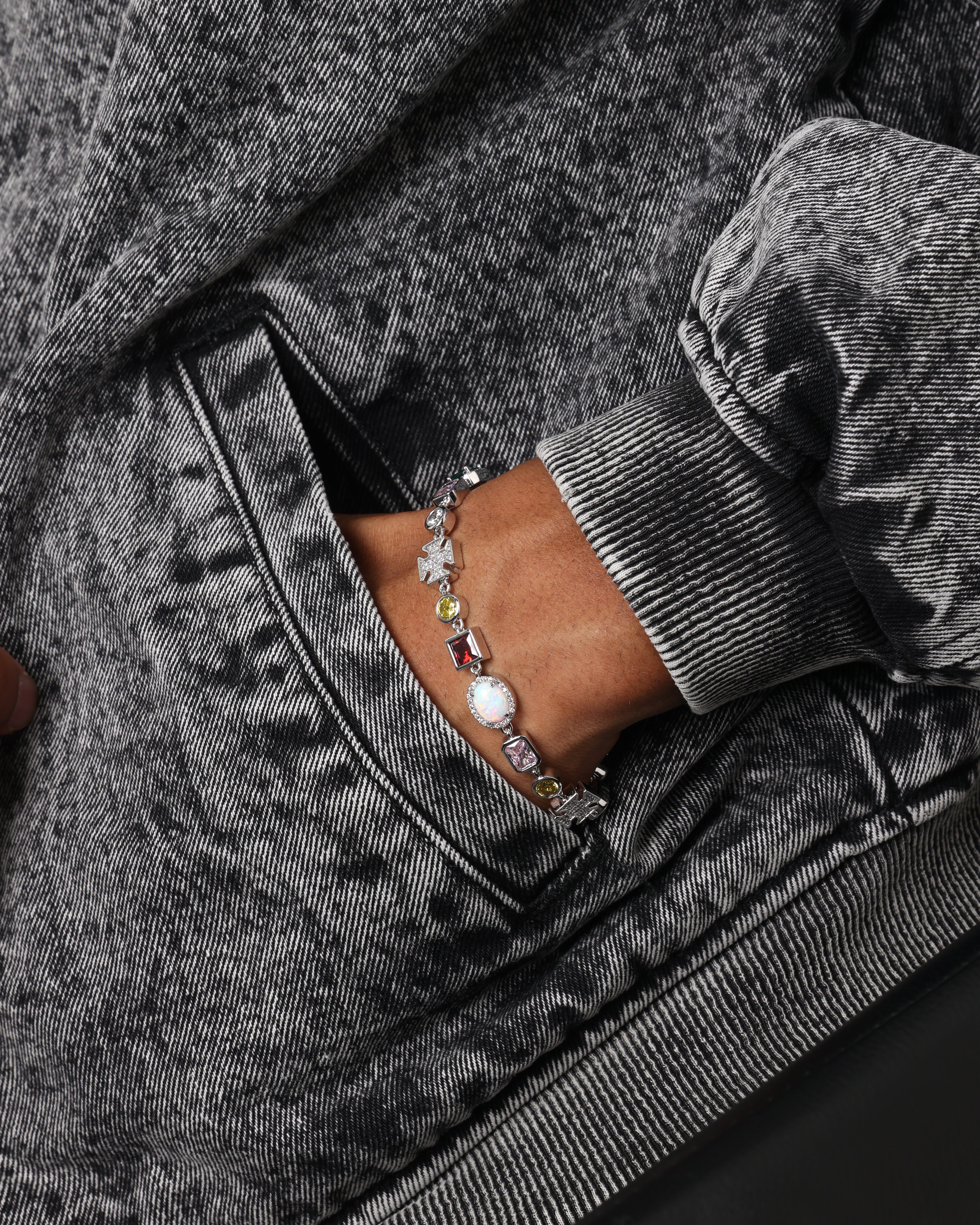 Saint Morta Candy Ice Bracelet Iced White Gold、mySite、zt4zffjzw