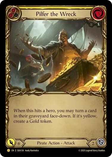 Pilfer the Wreck (Yellow) (Treasure) SEA139 (High Seas) Cold Foil、mySite、waistdrama