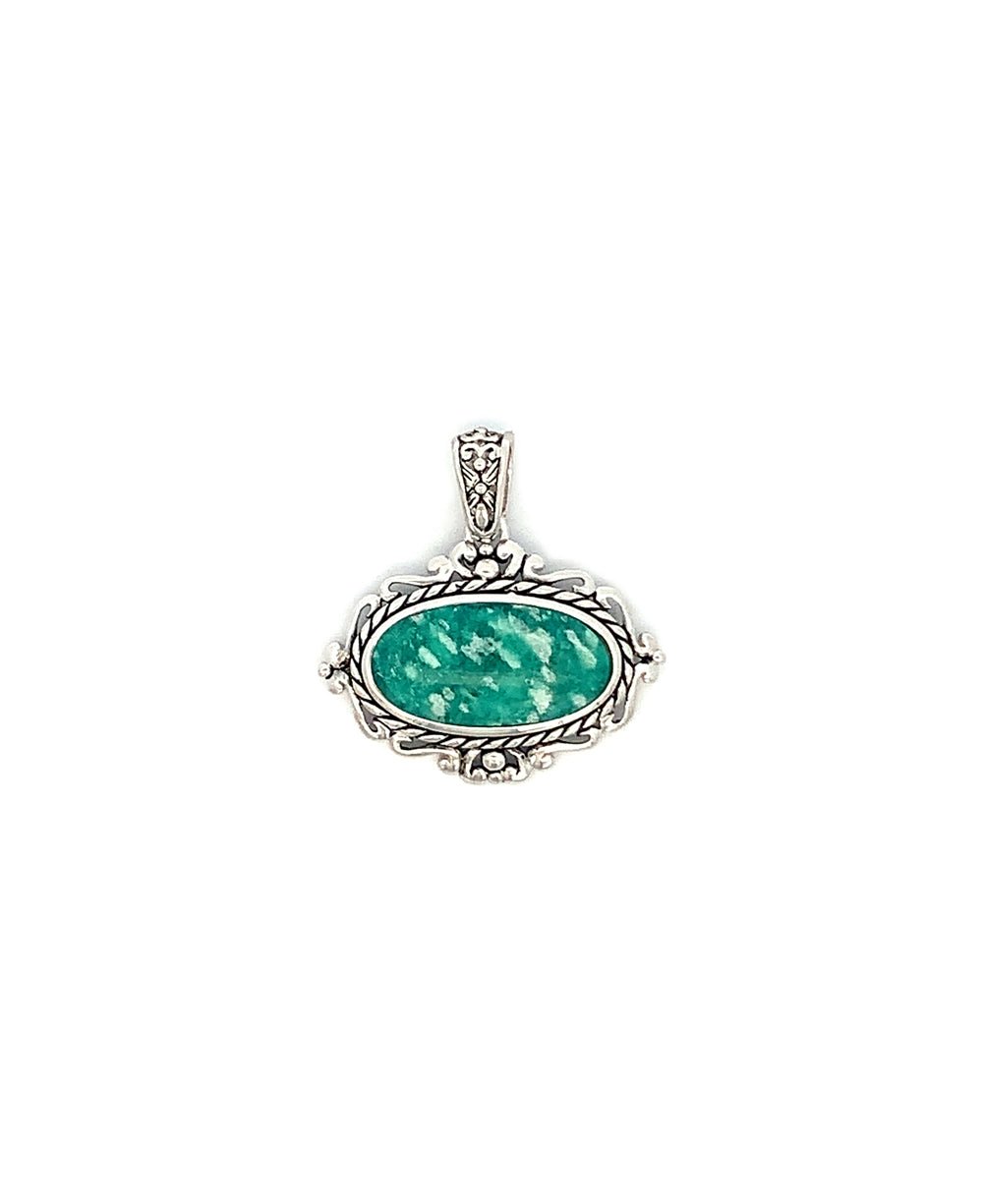 Sterling Silver Amazonite Pendant、mySite、topwebapps