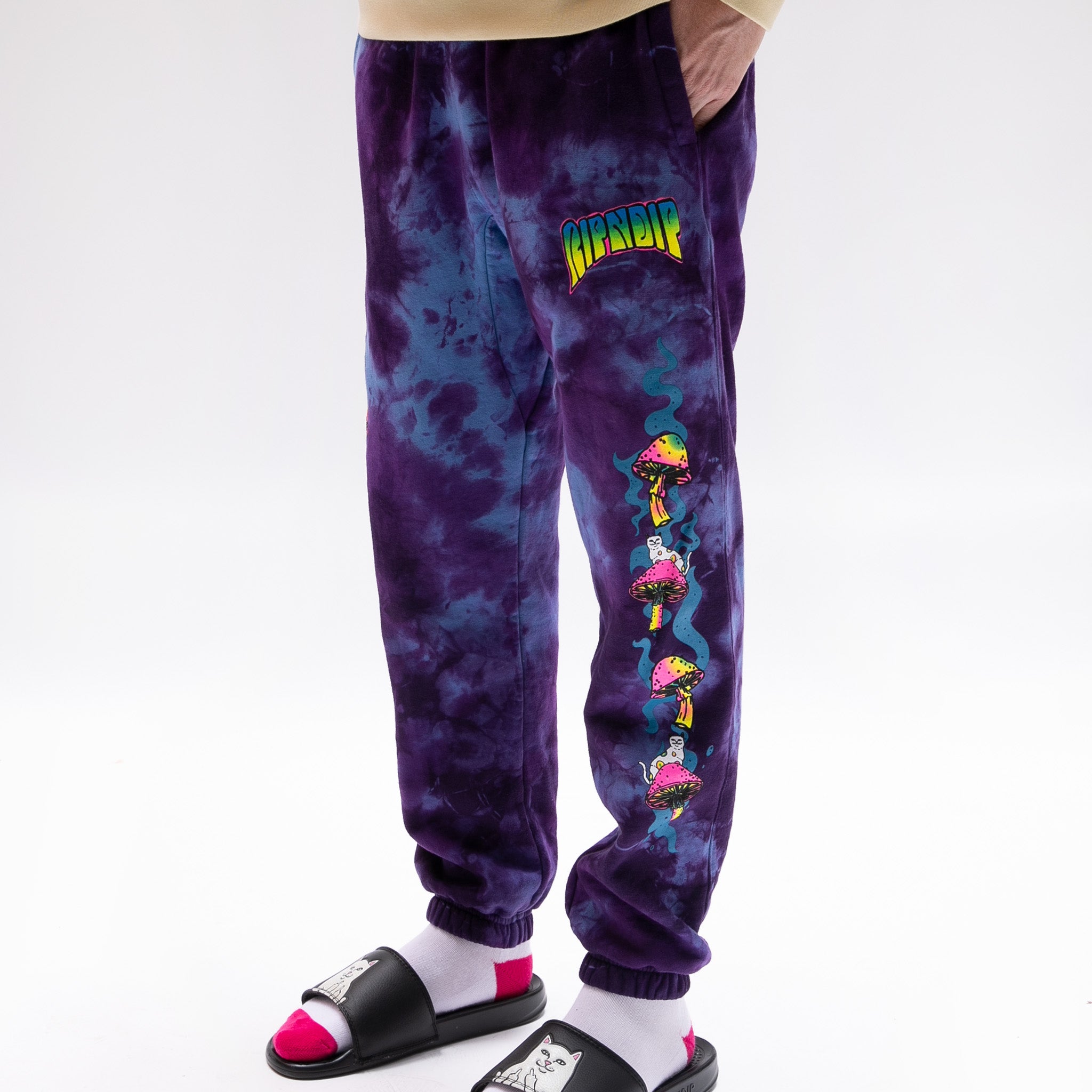  Psychedelic Sweat Pants (Purple Lightning Wash)、mySite、merchandisen