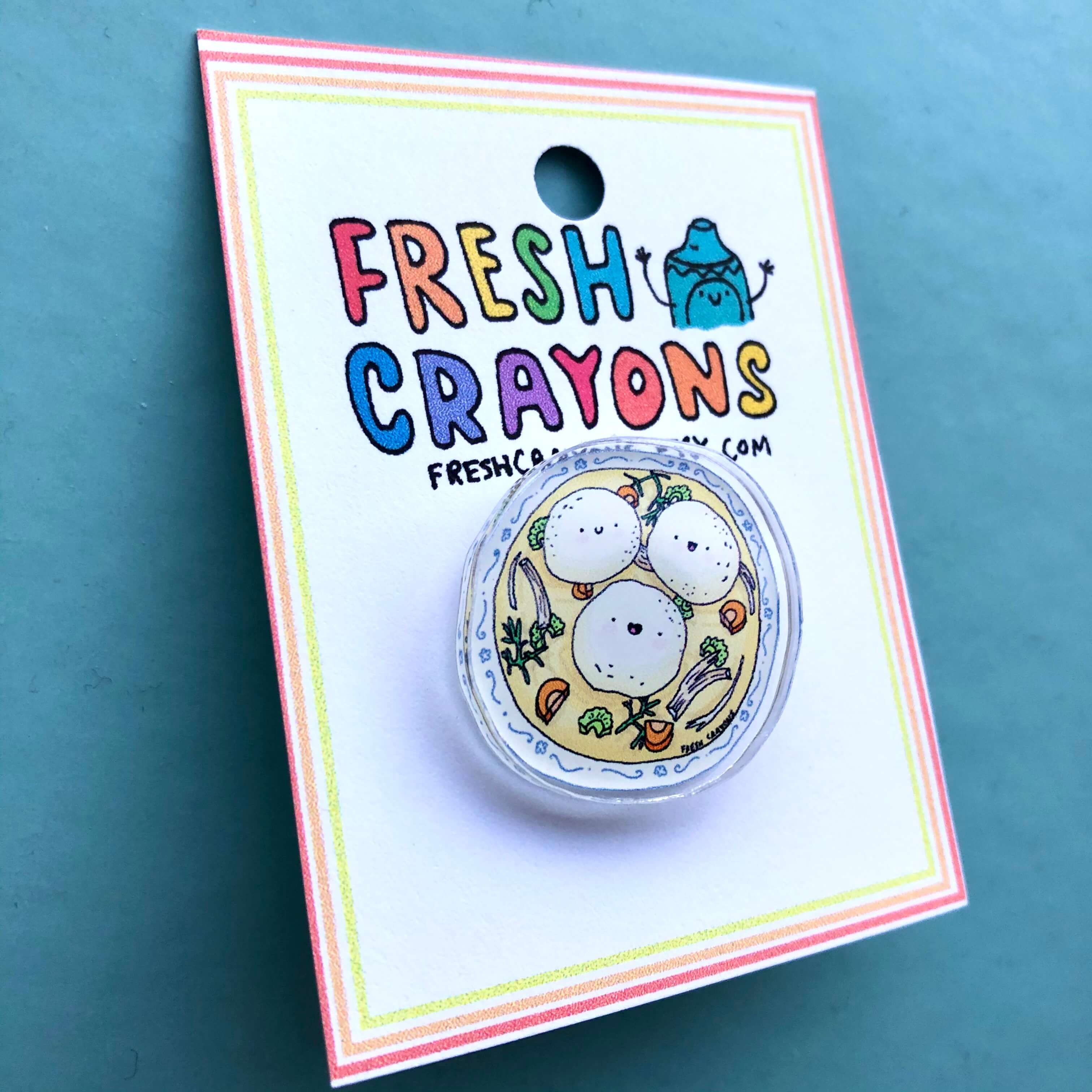 Bubbe's Matzo Ball Soup Pin by Fresh Crayons、mySite、topwebapps