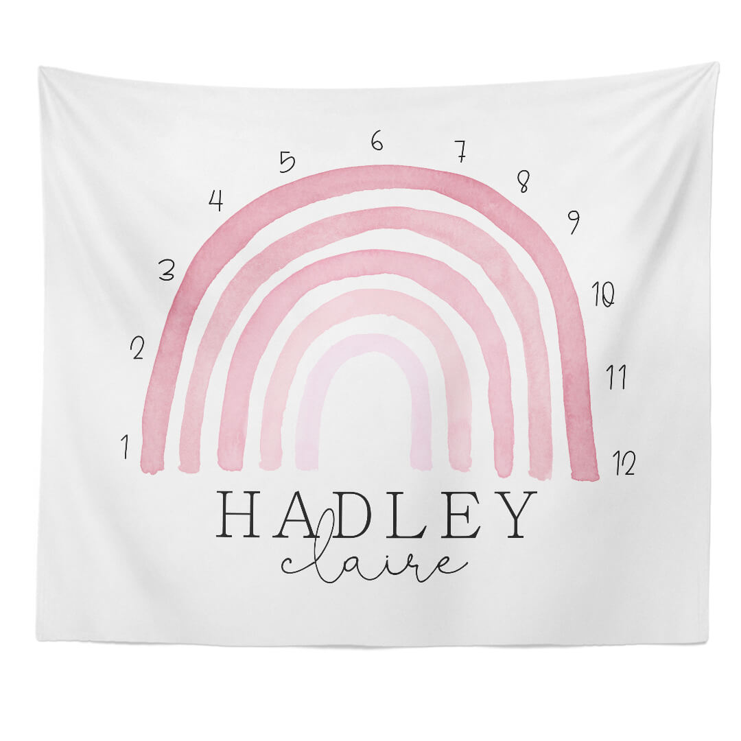  Rainbow Personalized Milestone Calendar | Pinks、mySite、layawaytickets