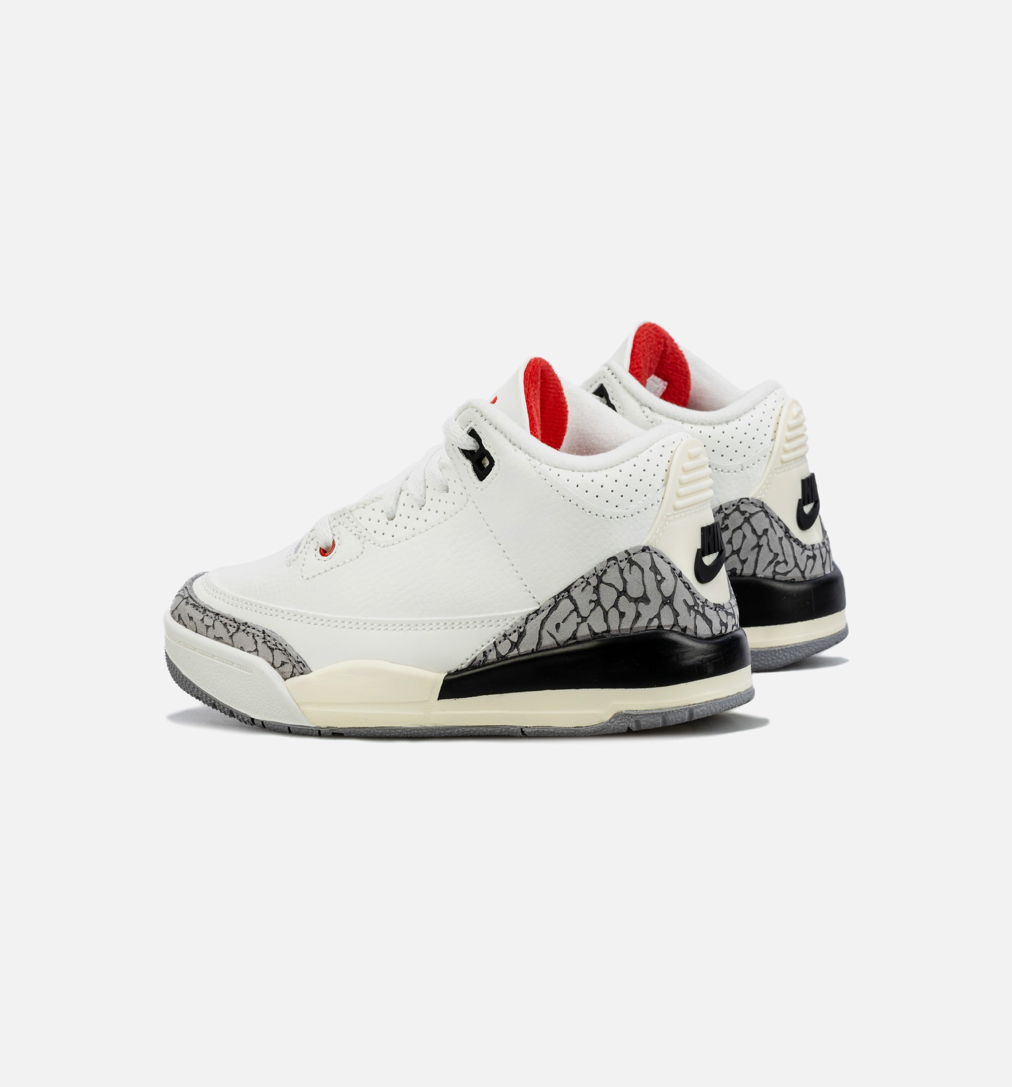 Air Jordan 3 Retro White Cement Reimagined Preschool Lifestyle Shoe - White/ Grey、mySite、dreamappss