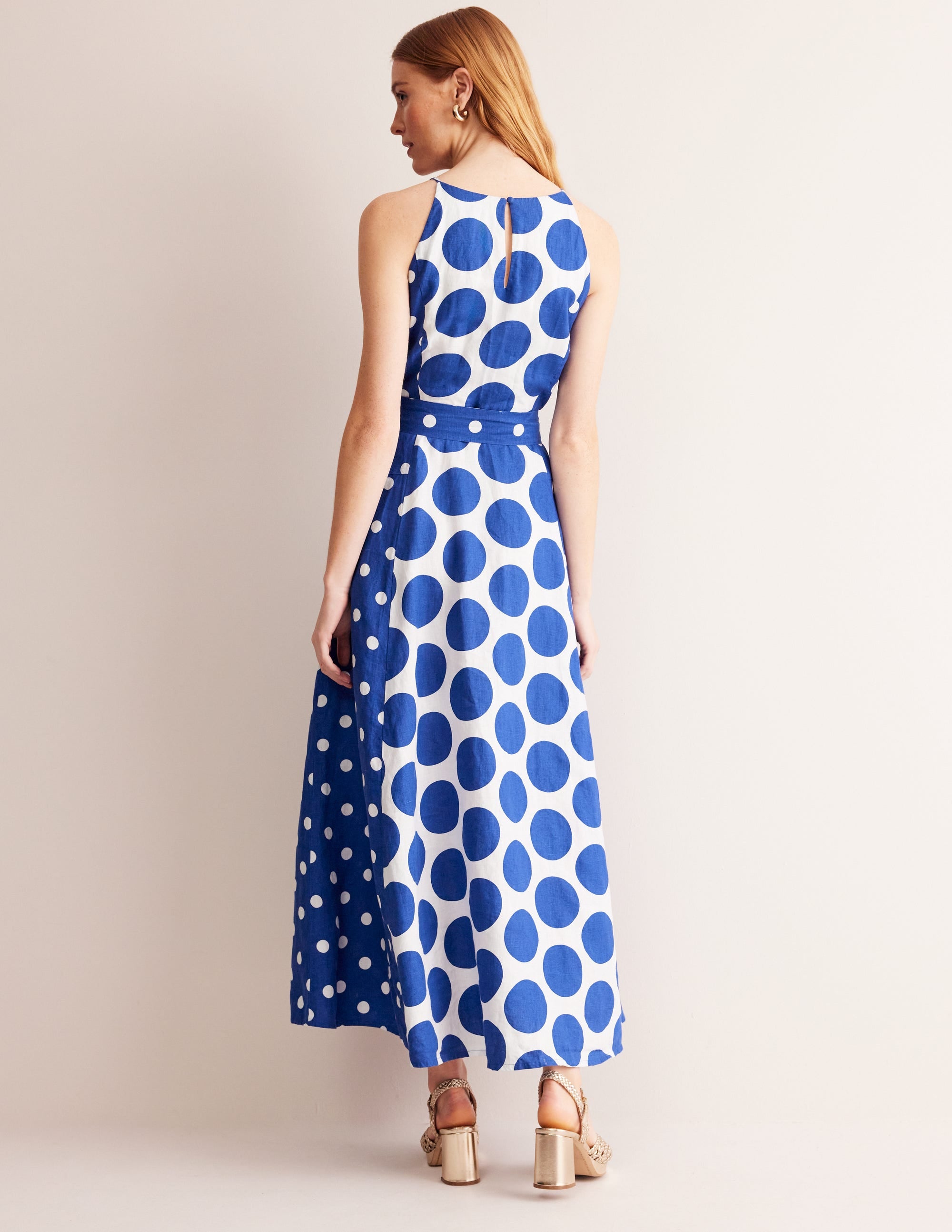  Linen Maxi Halter Dress-Surf the Web, Spotted、mySite、ashleygrahame