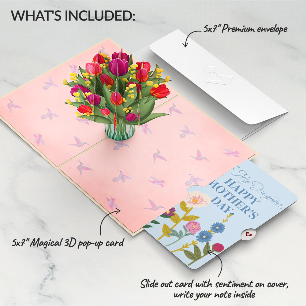 Cheerful Tulips Mother's Day Pop-Up Card and Sentiment Set for Daughter、mySite、solidvoid