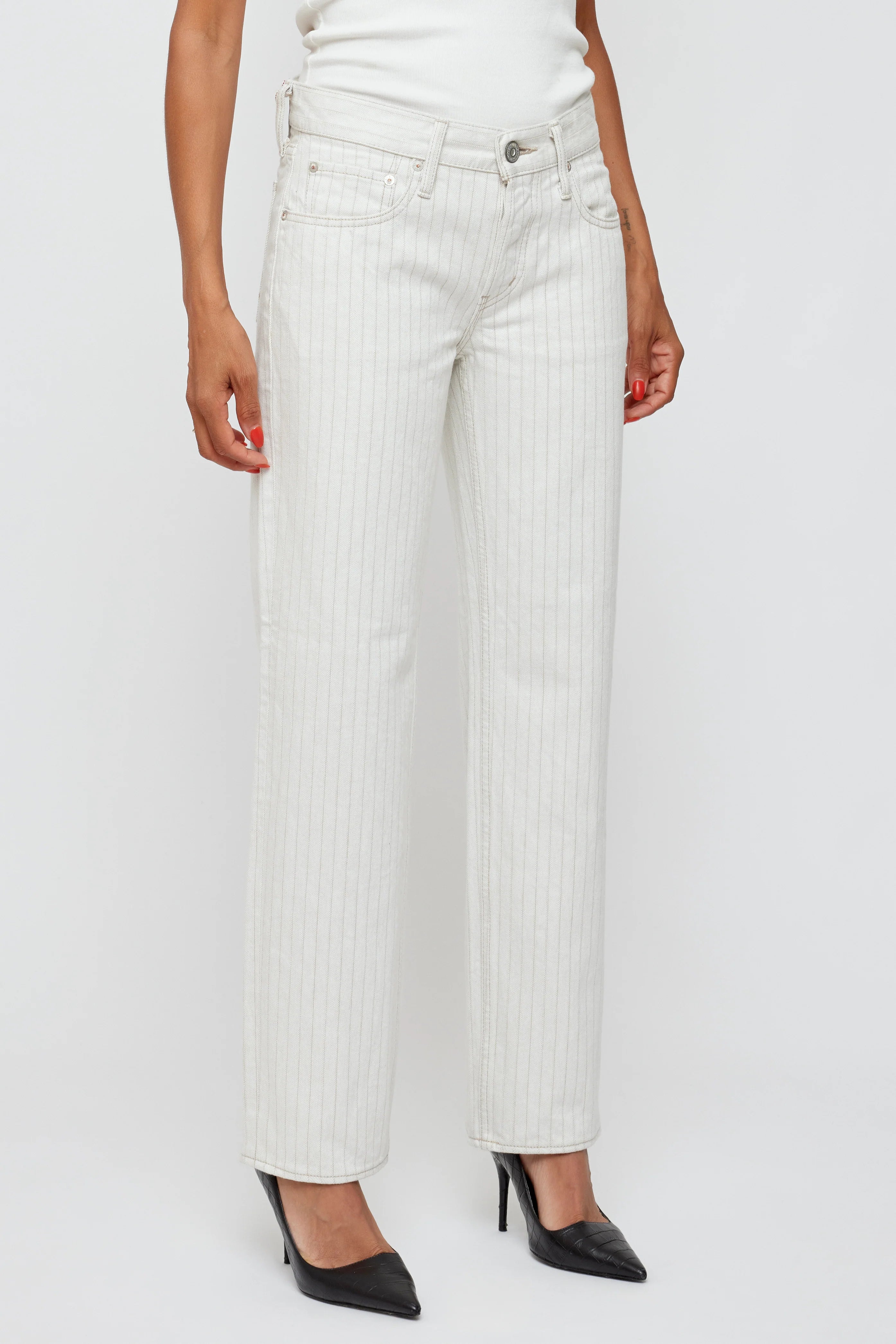 Moussy Vintage Elmora Low Rise Straight、mySite、noshort