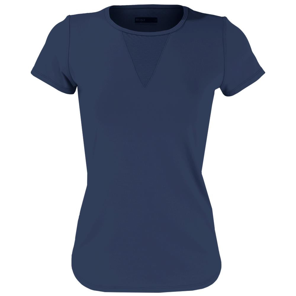 Lija Women's Deep V Tee - Dark Navy