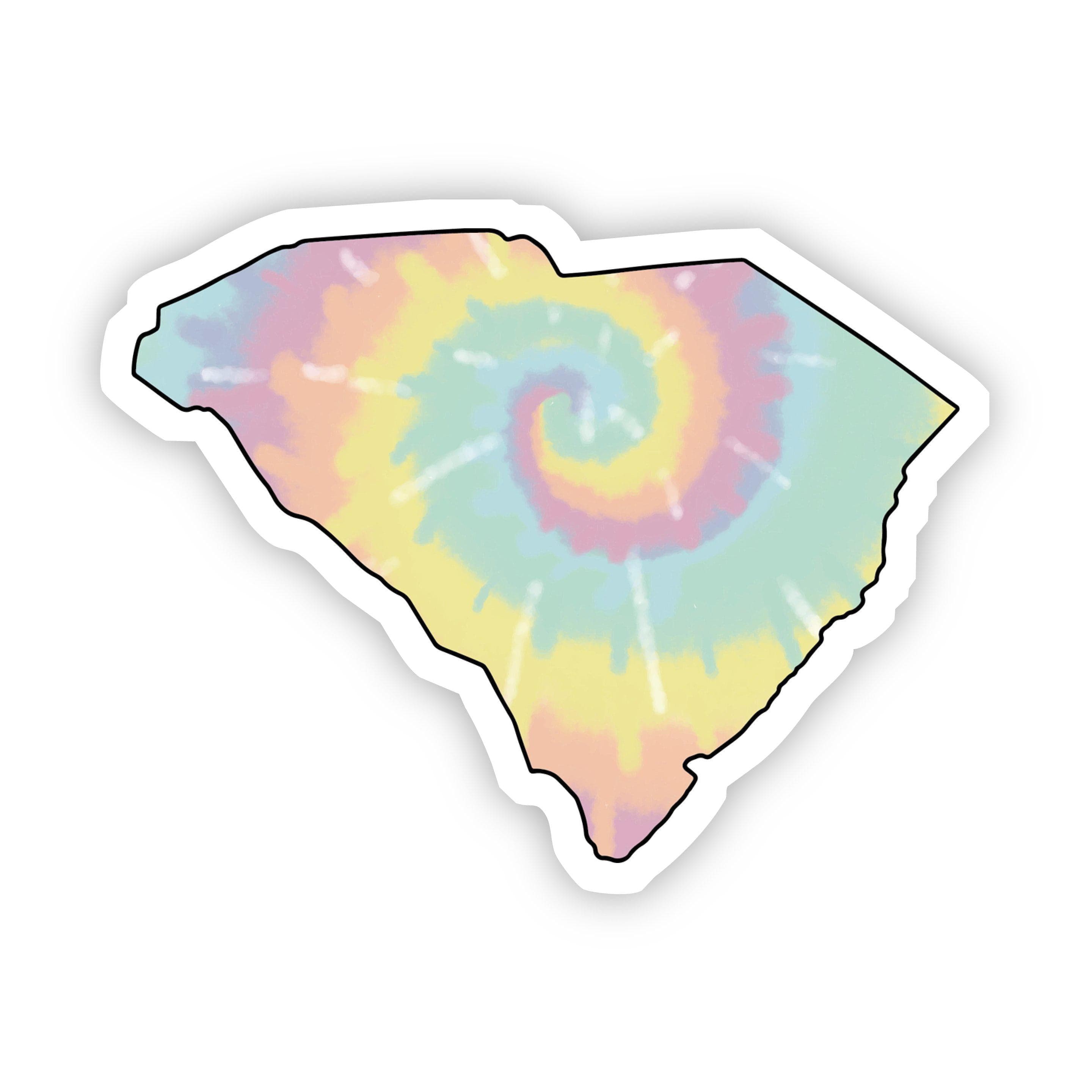  South Carolina Tie Dye Sticker、mySite、elrpsem3k
