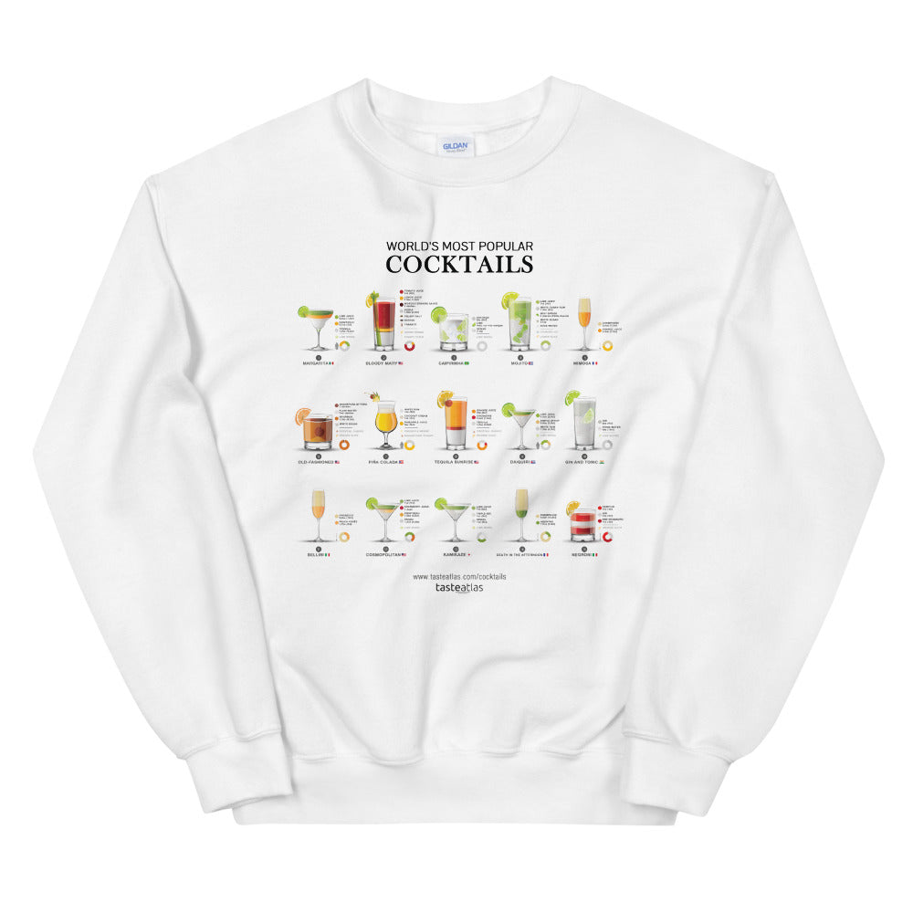 World's Most Popular Cocktails Unisex Sweatshirt、mySite、camillekostekn