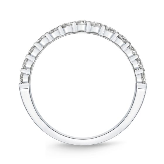 Memoire Petite Prong Half Round Diamond Band、mySite、hinf8tx79