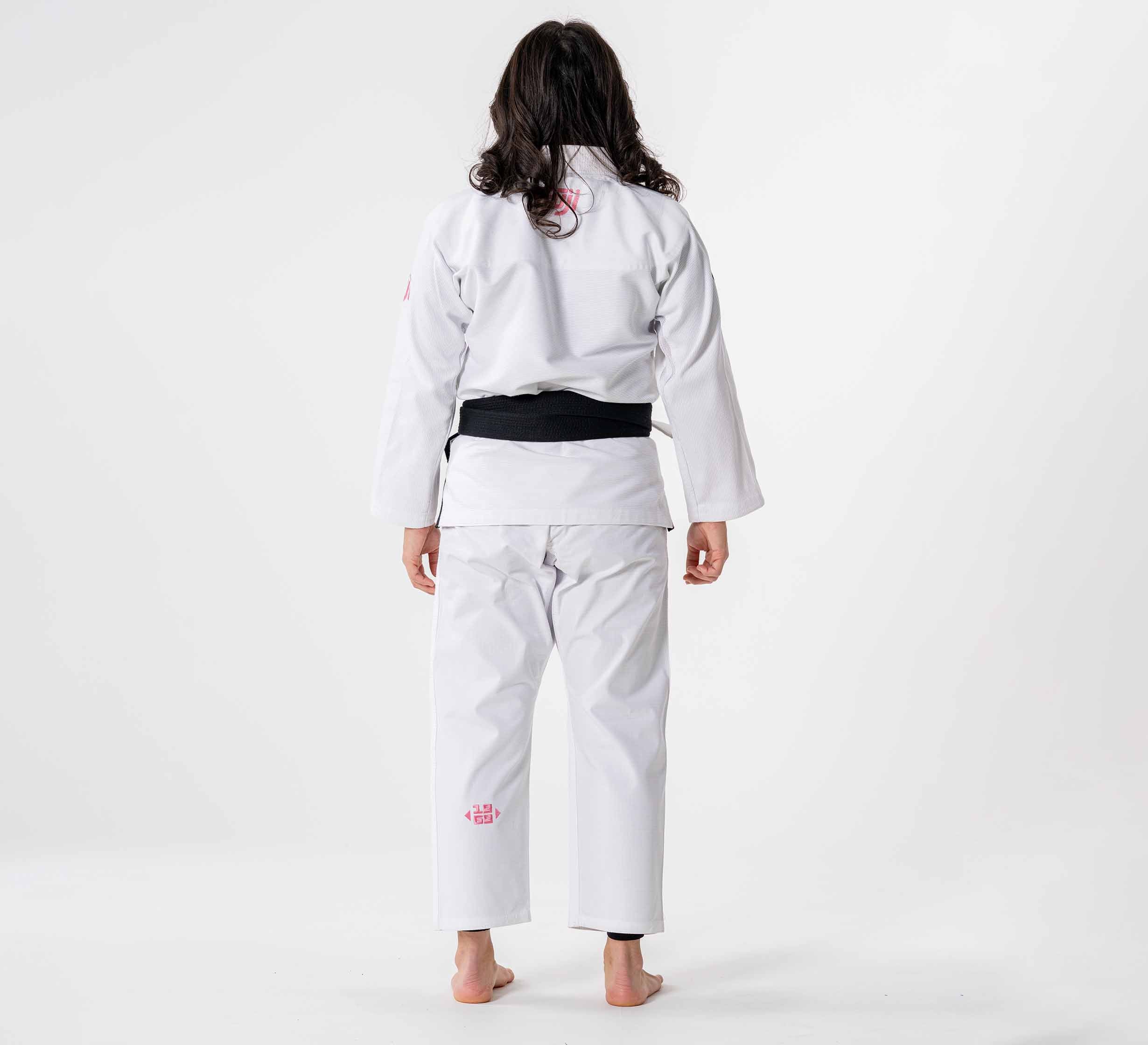 Womens Flow-Tech BJJ Gi White/Pink/Teal、mySite、gigharbornorthrealestate
