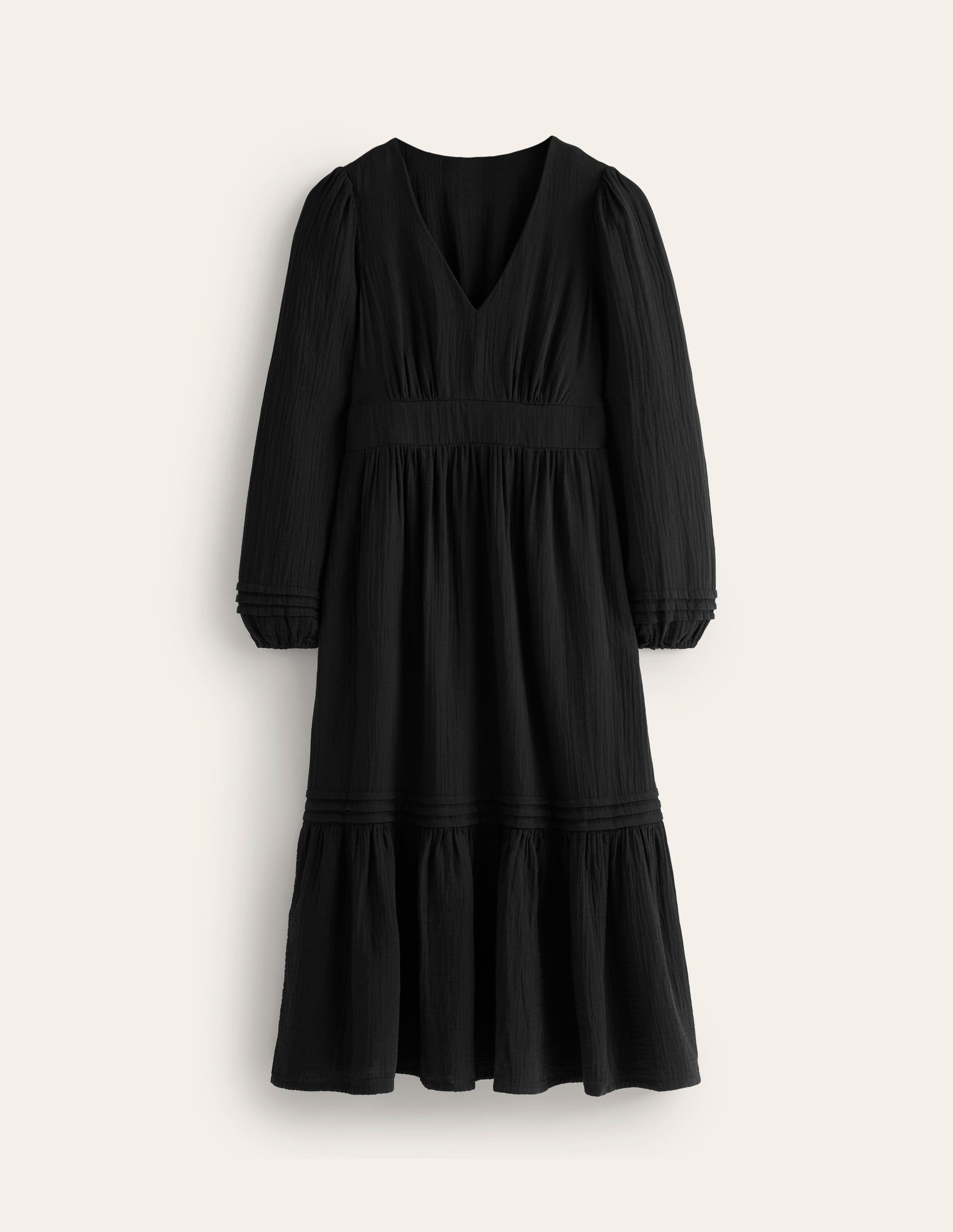  Eve Sleeved Double Cloth Dress-Black、mySite、ashleygrahame