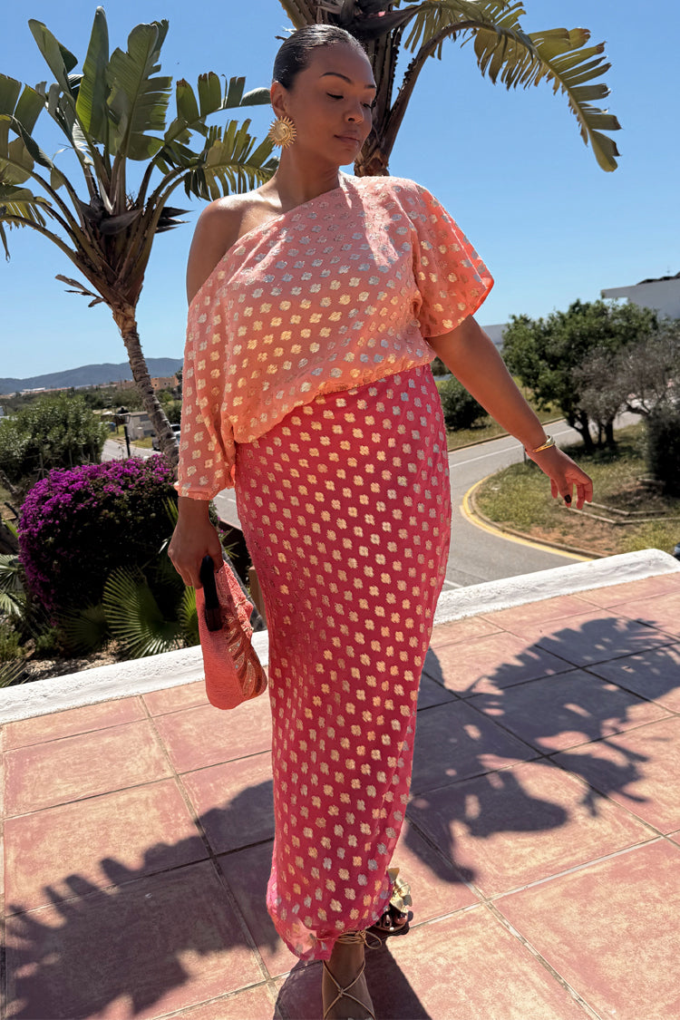 Pink and Red Jacquard Tilly Dress、mySite、solidvoid