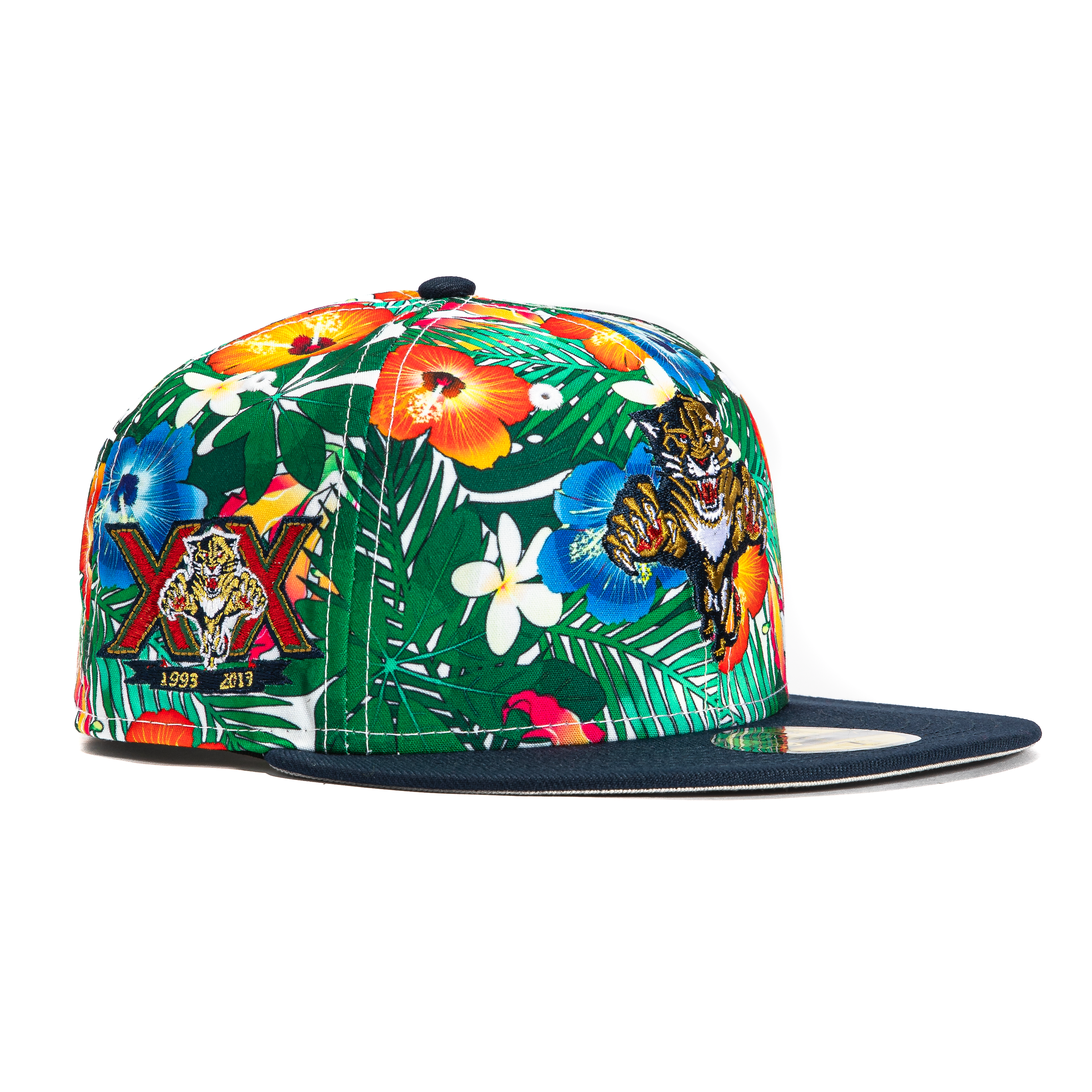 New Era 59Fifty Florida Panthers 20th Anniversary Patch Hat - Floral, Navy、mySite、vikingsvslions