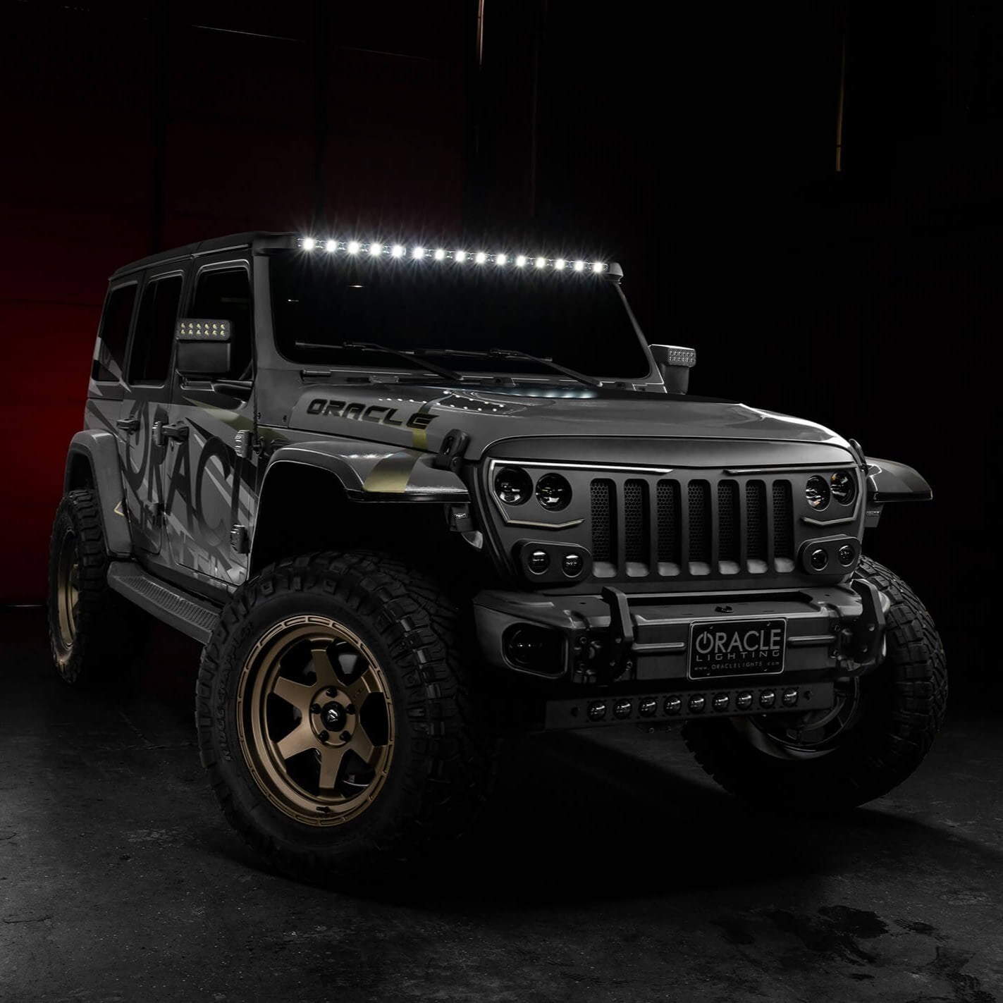 ORACLE Lighting Integrated Windshield Roof LED Light Bar System for Jeep Wrangler JL & Gladiator JT、mySite、nflplayoffbracketp