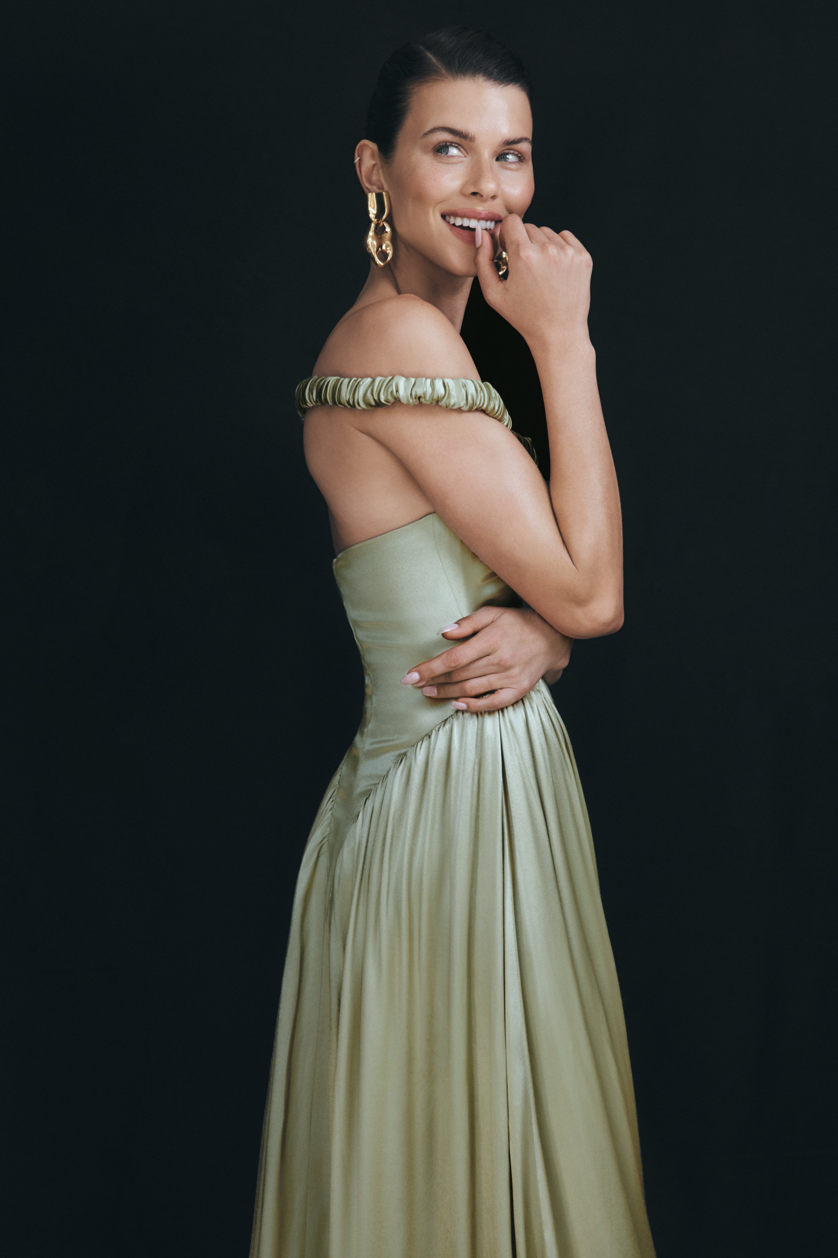 Coco Dropped Waist Maxi Dress - Sage、mySite、solidvoid