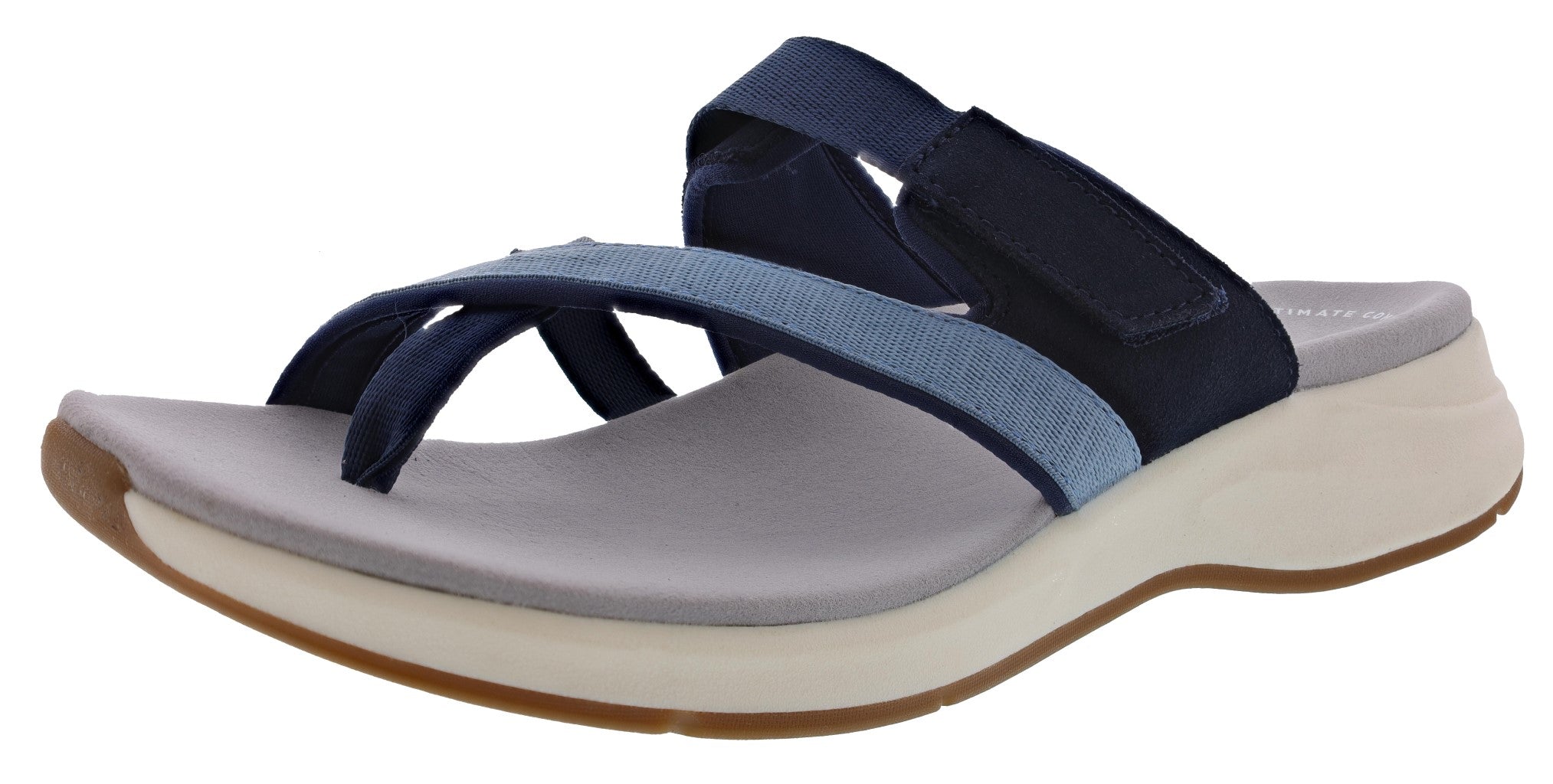 Clarks Women's Solan Surf Hook & Loop Strap Narrow Flip Flops、mySite、dreamappss