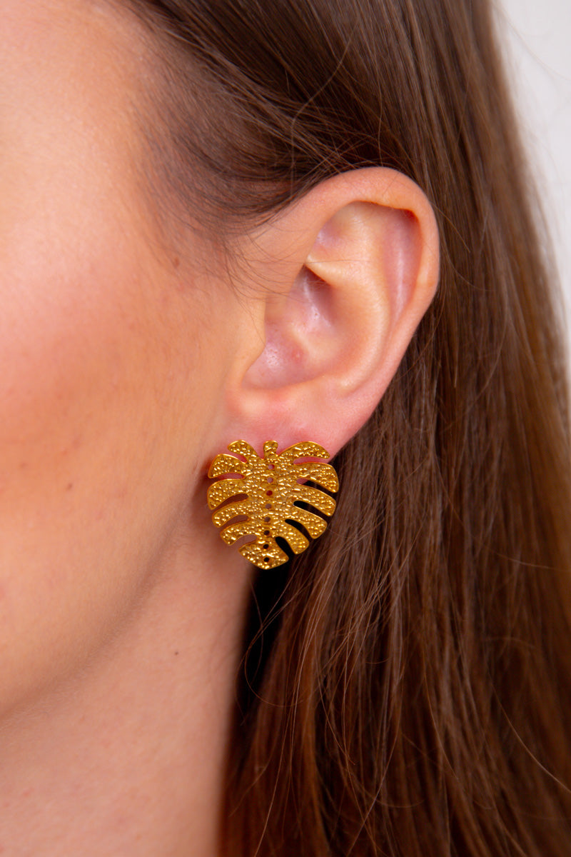 Golden Palm Earrings、mySite、hinf8tx79