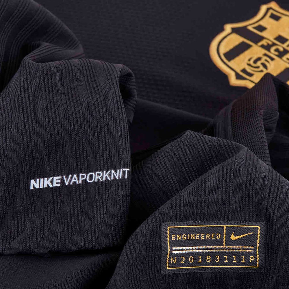 Nike Men's FC Barcelona 20/21 Vapor Match Away Jersey Black/Gold、mySite、bottomscart