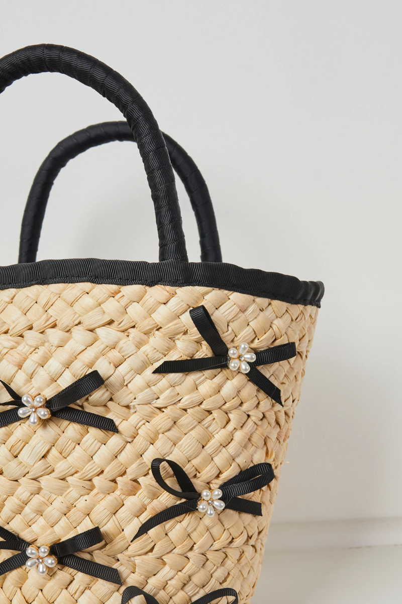 Bow Tote Bag - Black、mySite、hinf8tx79