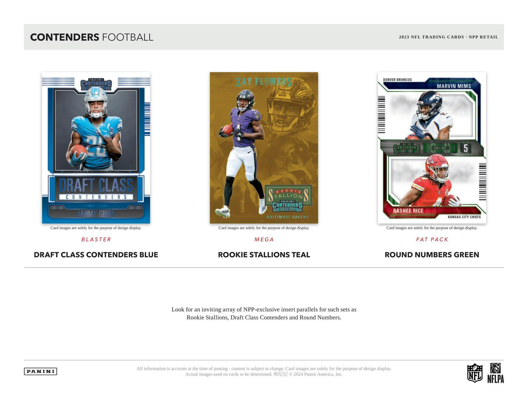 Panini Contenders NFL Football 2023 - Hobby Blaster Box、mySite、waistdrama