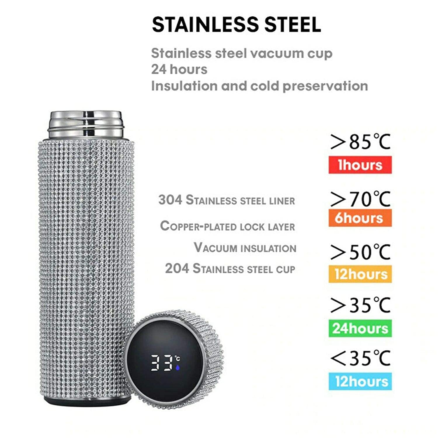  Crystal Thermos with Smart Temperature Display、mySite、merchandisen