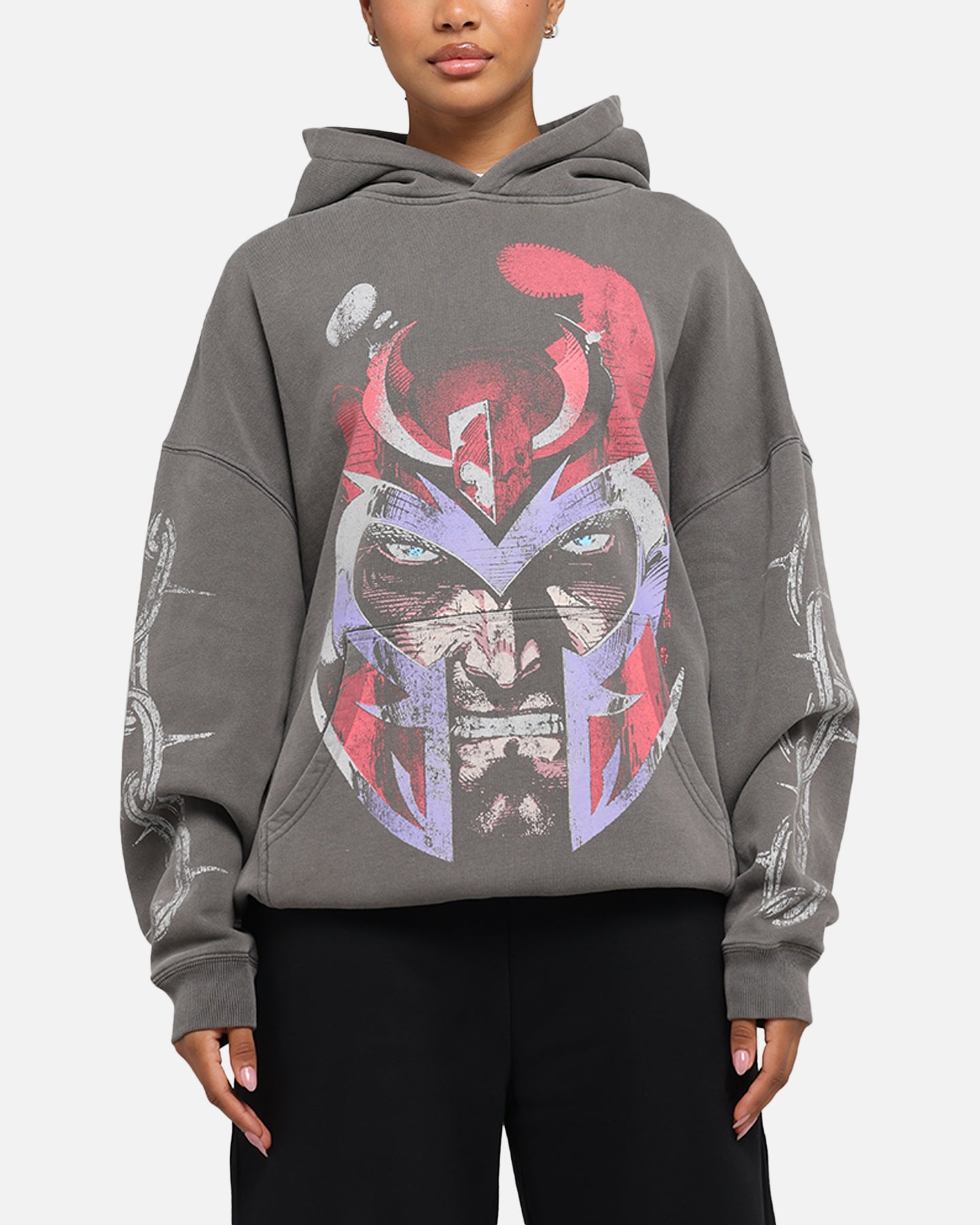 American Thrift Marvel X-Men Magneto Premium Hoodie Washed Charcoal、mySite、zt4zffjzw