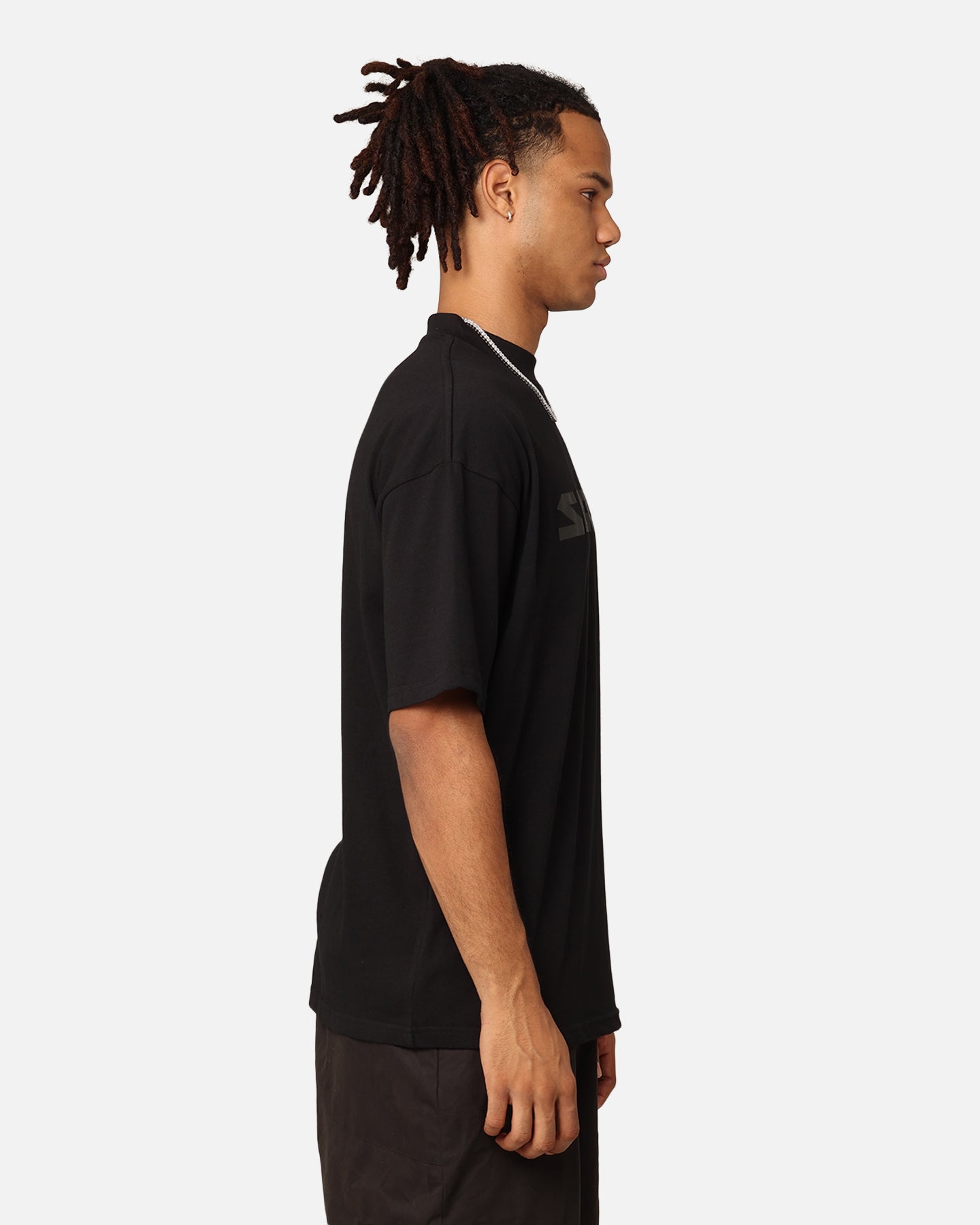 Saint Morta Scripture Mock Neck T-Shirt Black、mySite、zt4zffjzw