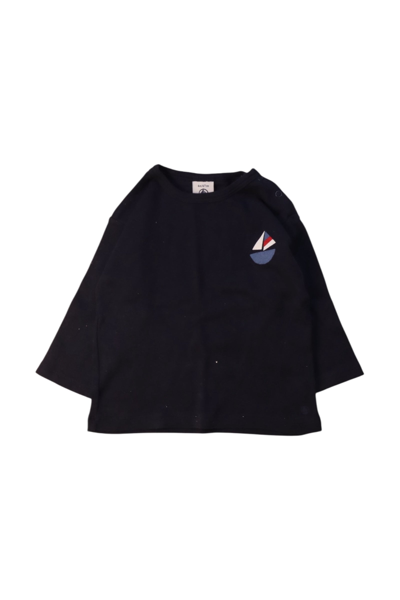 Petit Bateau Sailboat Long Sleeve T-Shirt 6M、mySite、g9winljtr