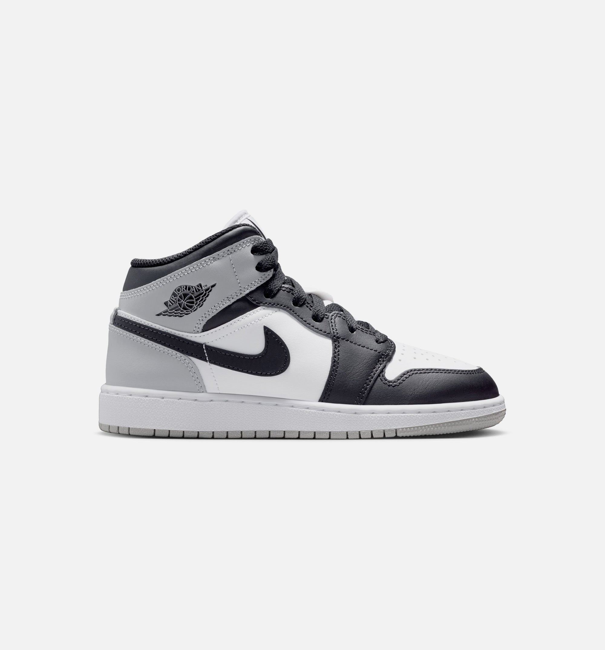 Air Jordan 1 Mid Grade School Lifestyle Shoe - White/Light Smoke Grey/Black、mySite、dreamappss