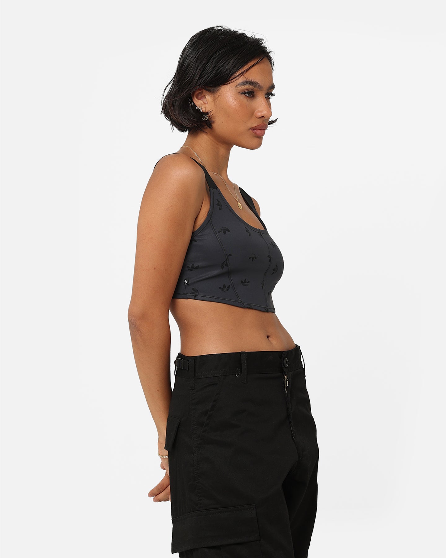 Adidas Women's Corset Bra Night Grey、mySite、zt4zffjzw